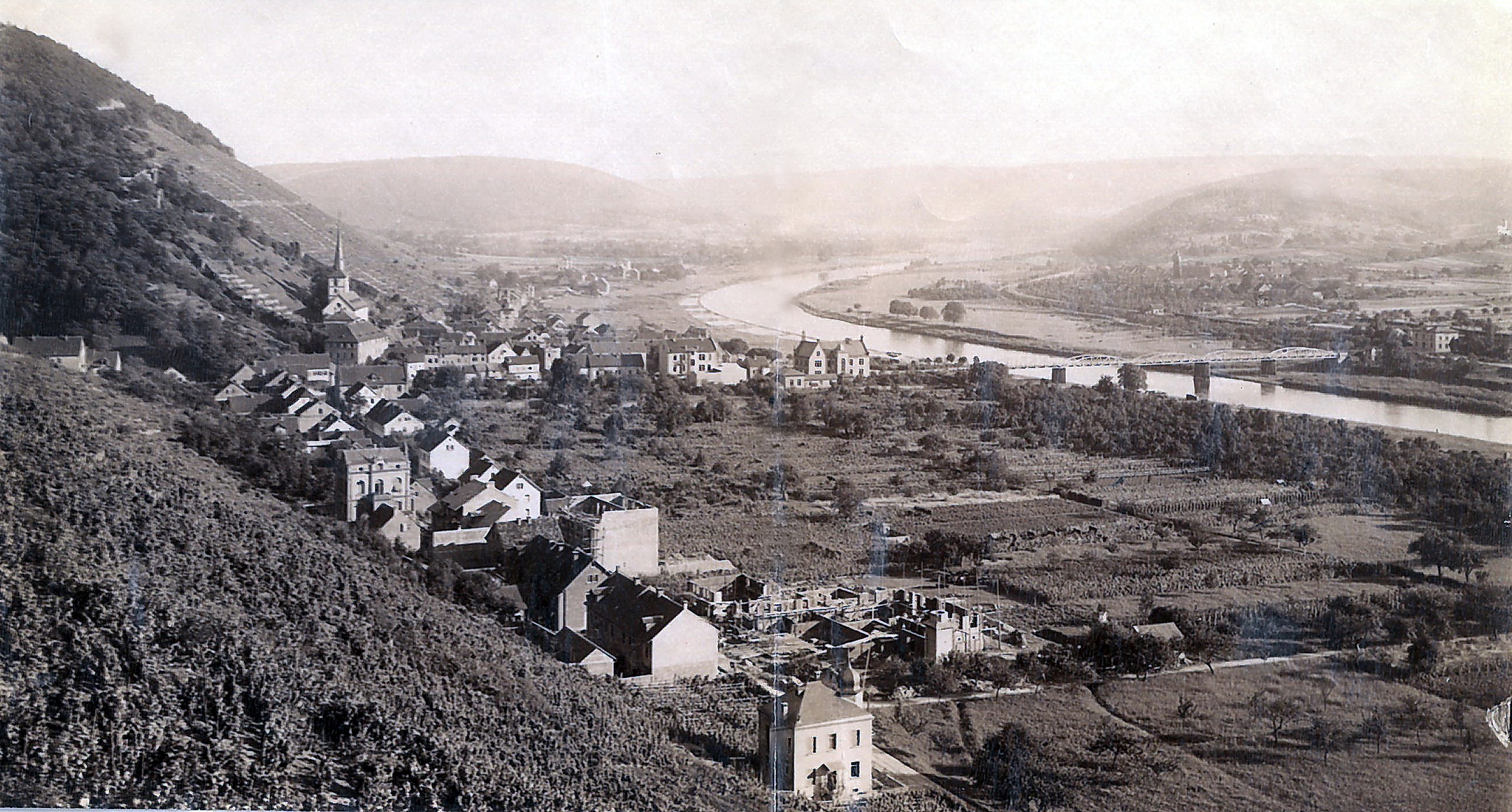 Gesamtansicht der Stadt von Nordosten aus dem Jahr 1898