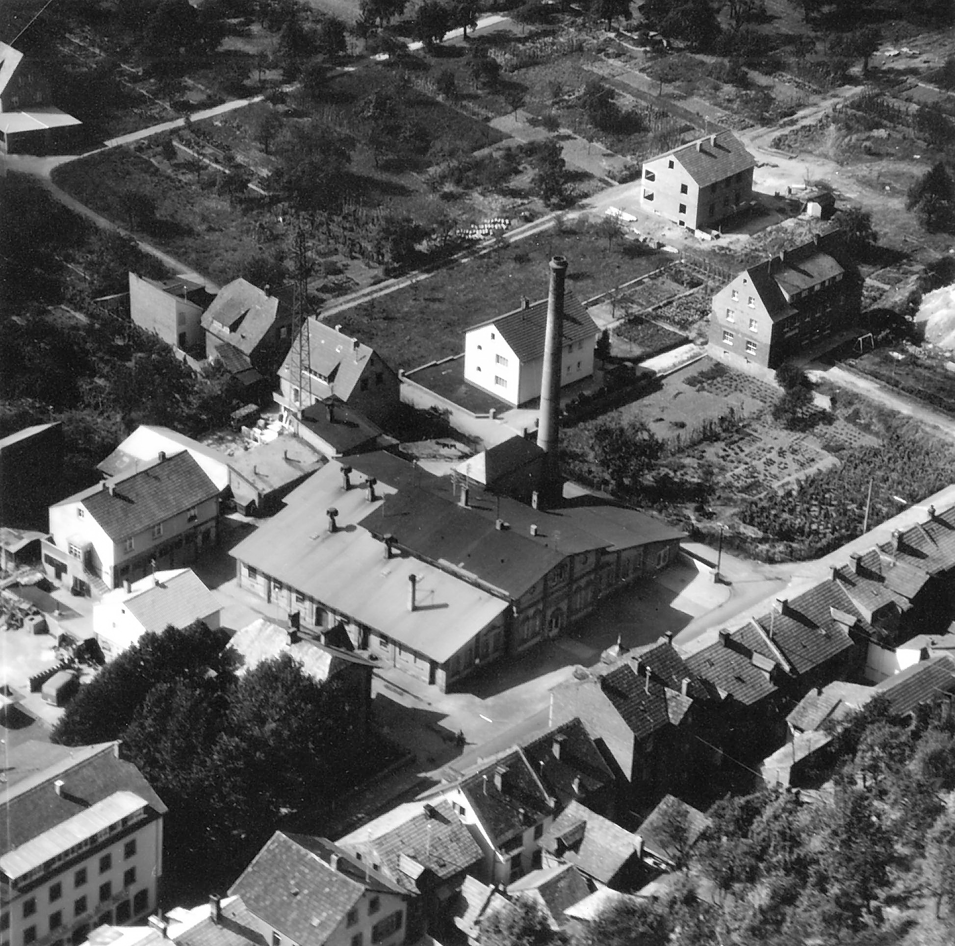 Luftbild des Elektrizitätswerkes