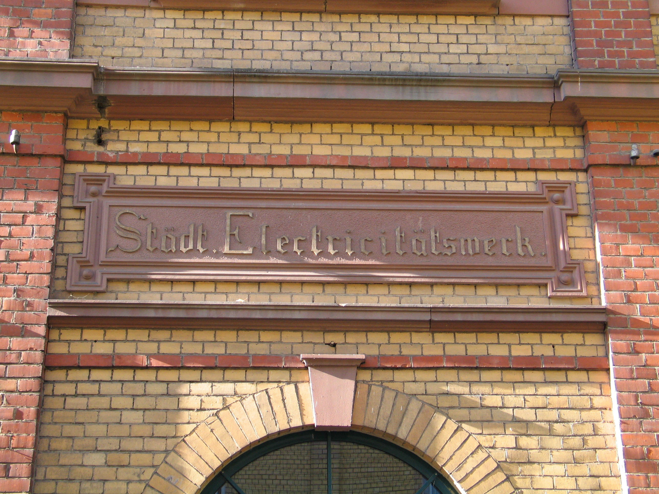 Detailansicht vom Klingenberger Elektrizitätswerk