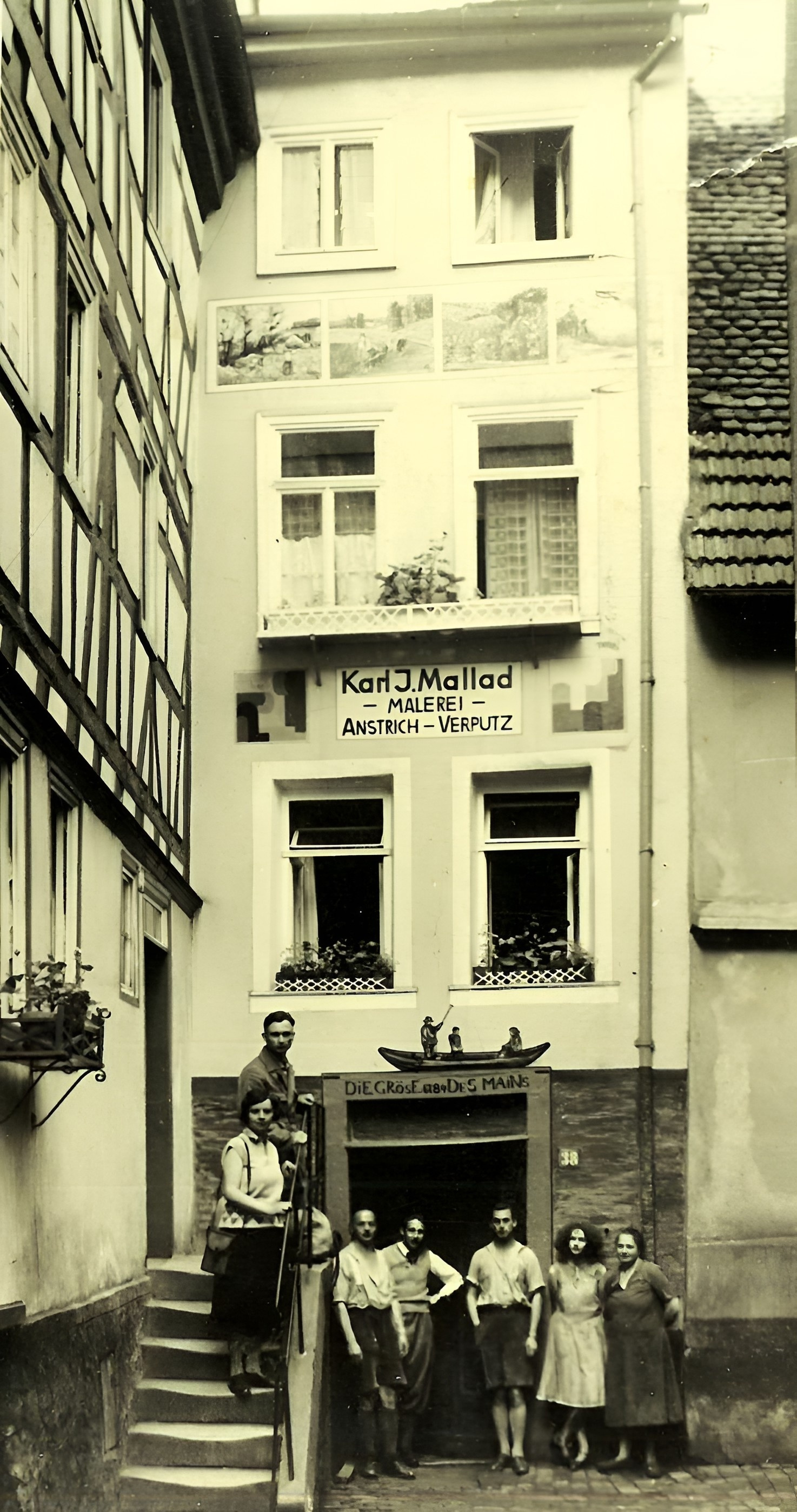 Die Hauptstraße 38 vor 1950