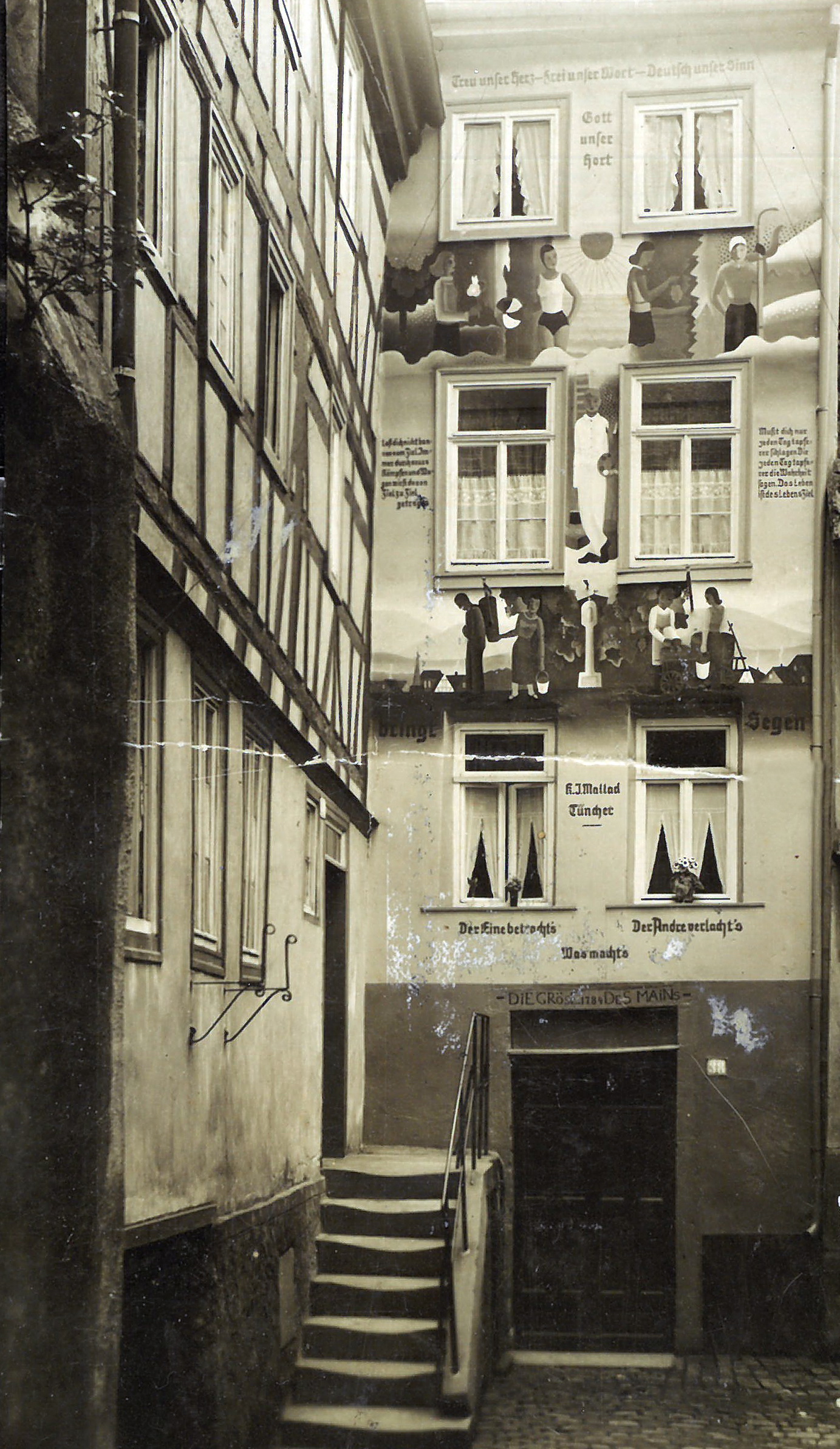 Die Hauptstraße 38 um 1950