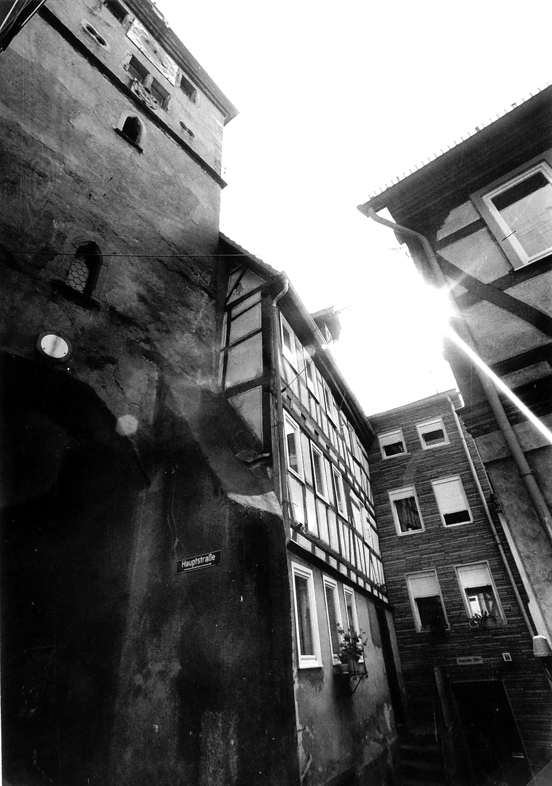 Die Hauptstraße 38 und 40 um 1970