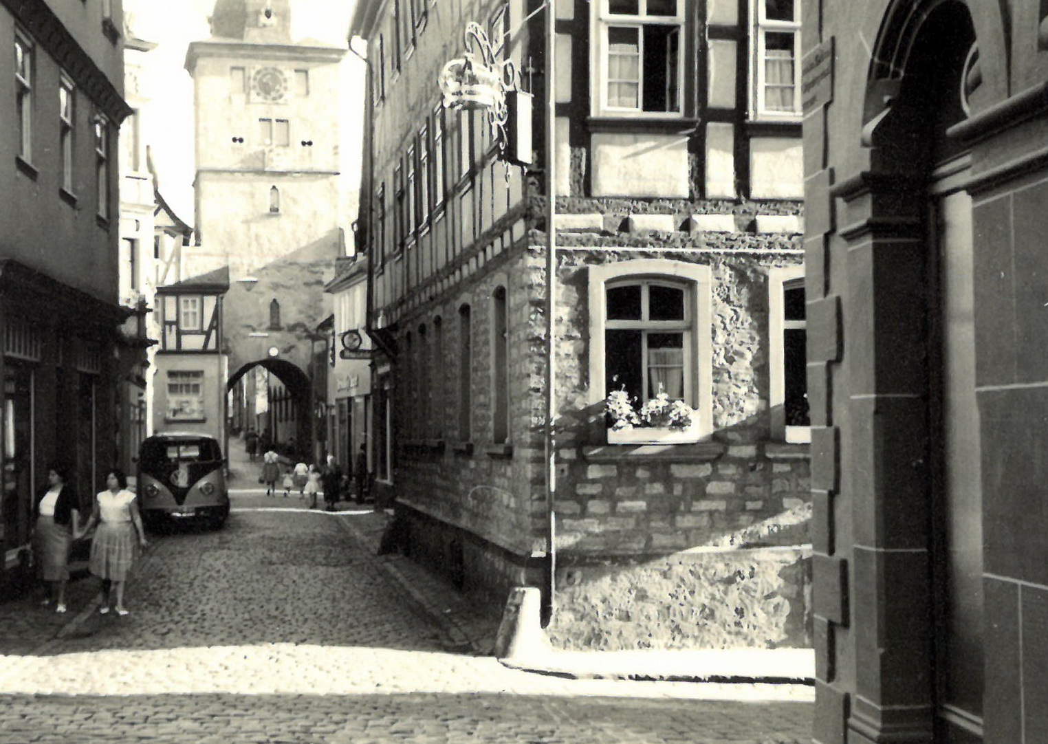 Blick in die Hauptstraße (1950er Jahre)