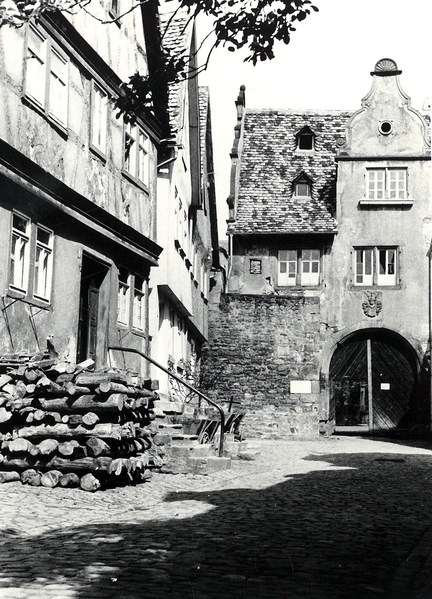 Blick in die Hofstraße um 1938