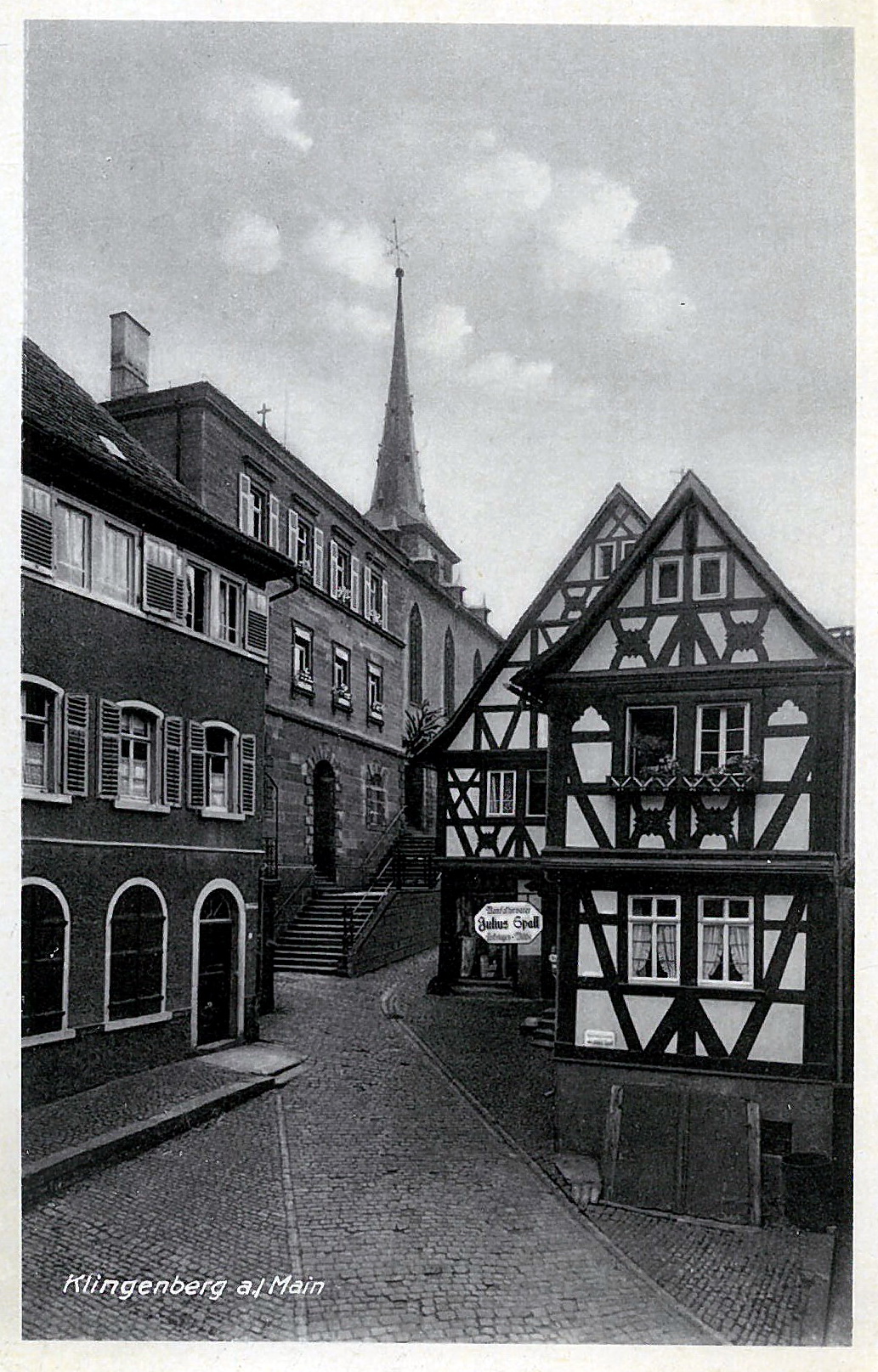 Ansichtskarte der Kirchenstraße