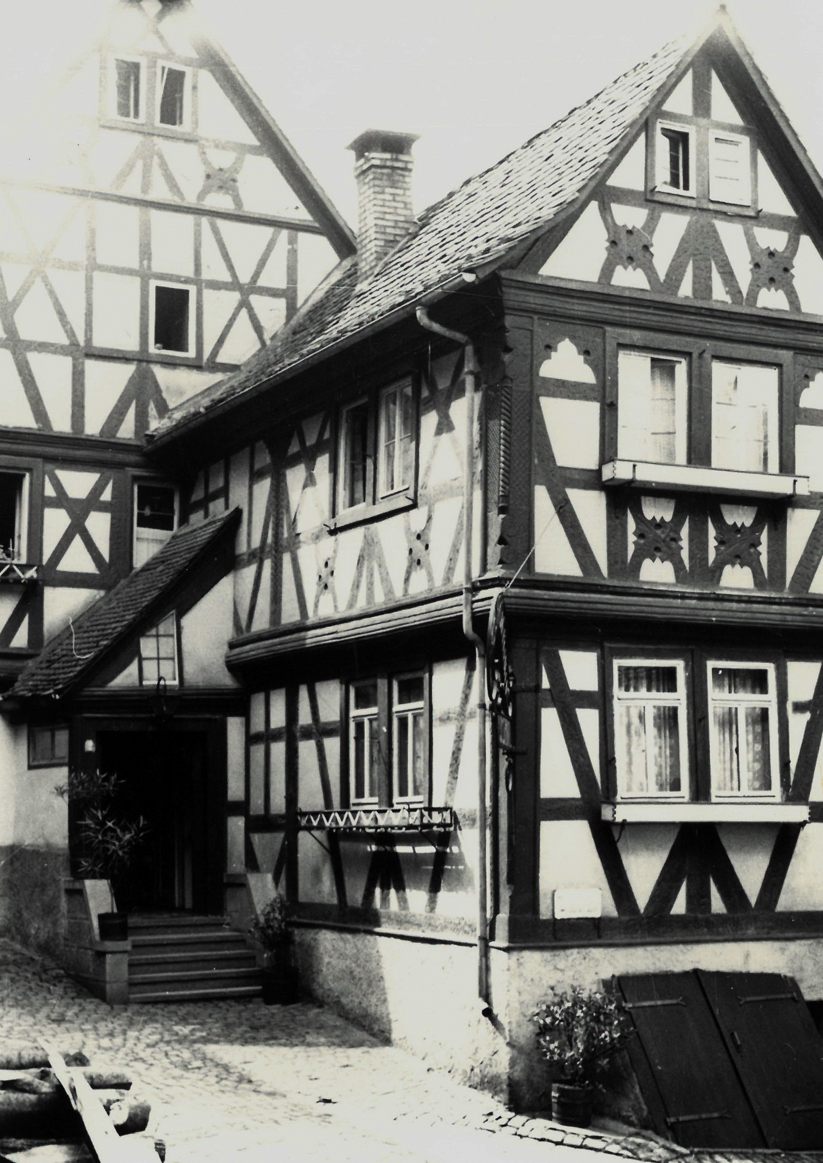 Die Kirchenstraße 2 im Jahr 1955