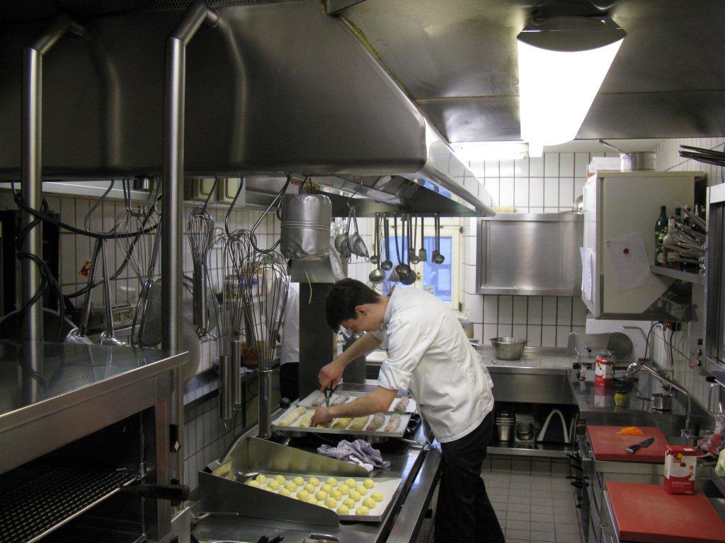 In der Restaurantküche