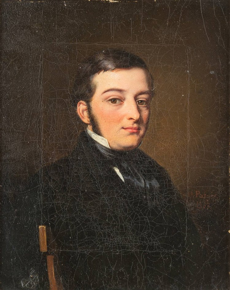 Portrait eines jungen Herrn, Öl auf Leinwand