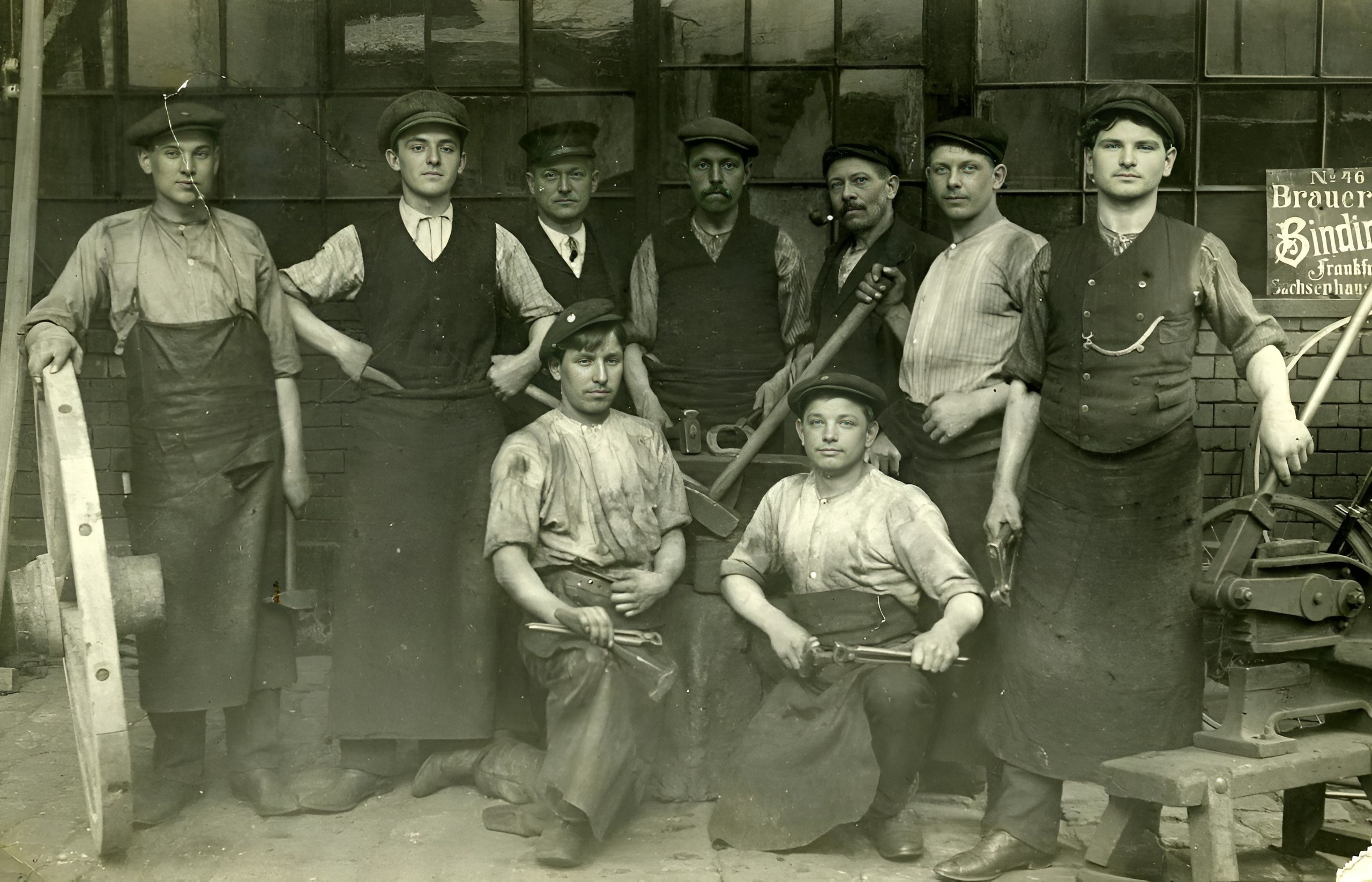 Josef Winter (sitzend rechts)