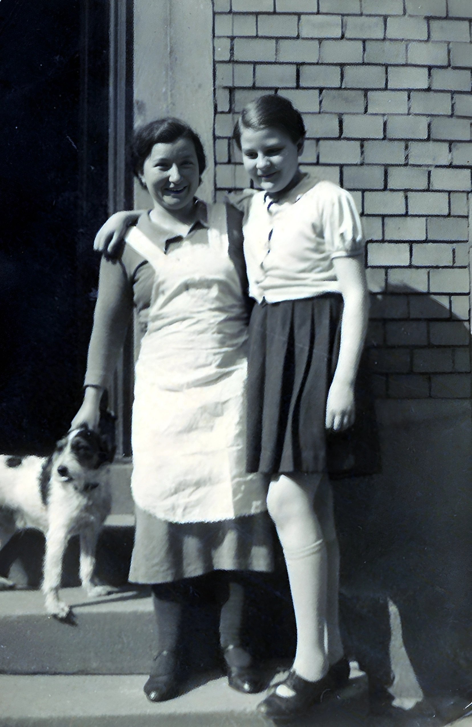 Am Hintereingang der Apotheke