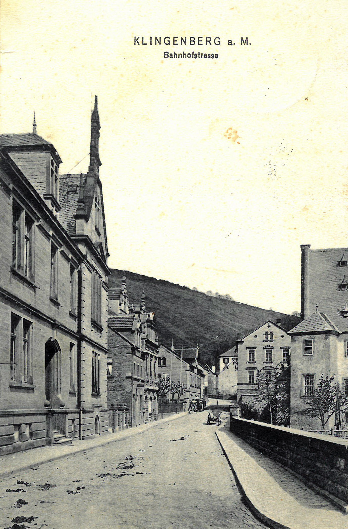 Ansichtskarte "Blick in die Rathausstraße" um 1909