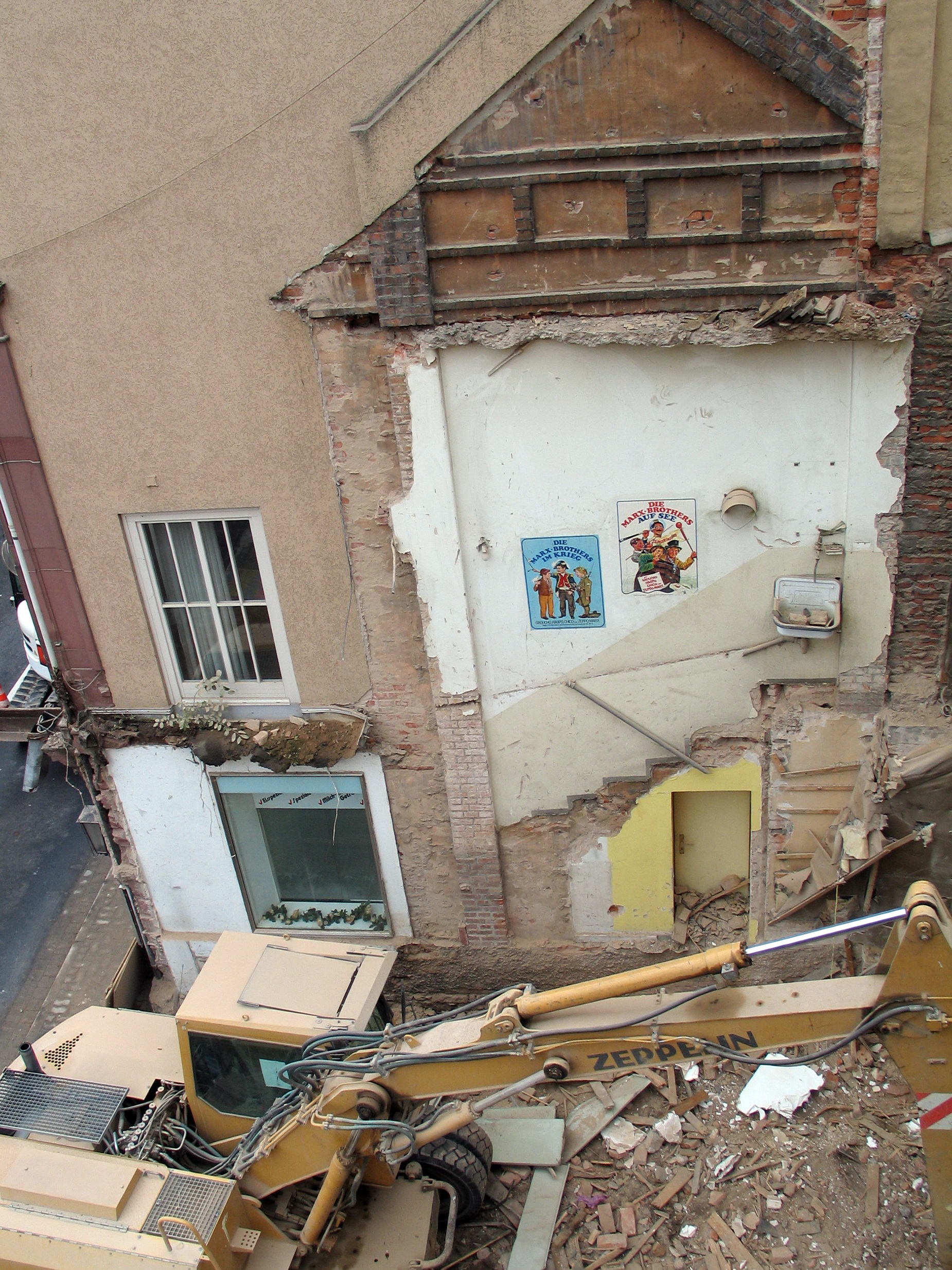 Der Abriss ist schon weit fortgeschritten