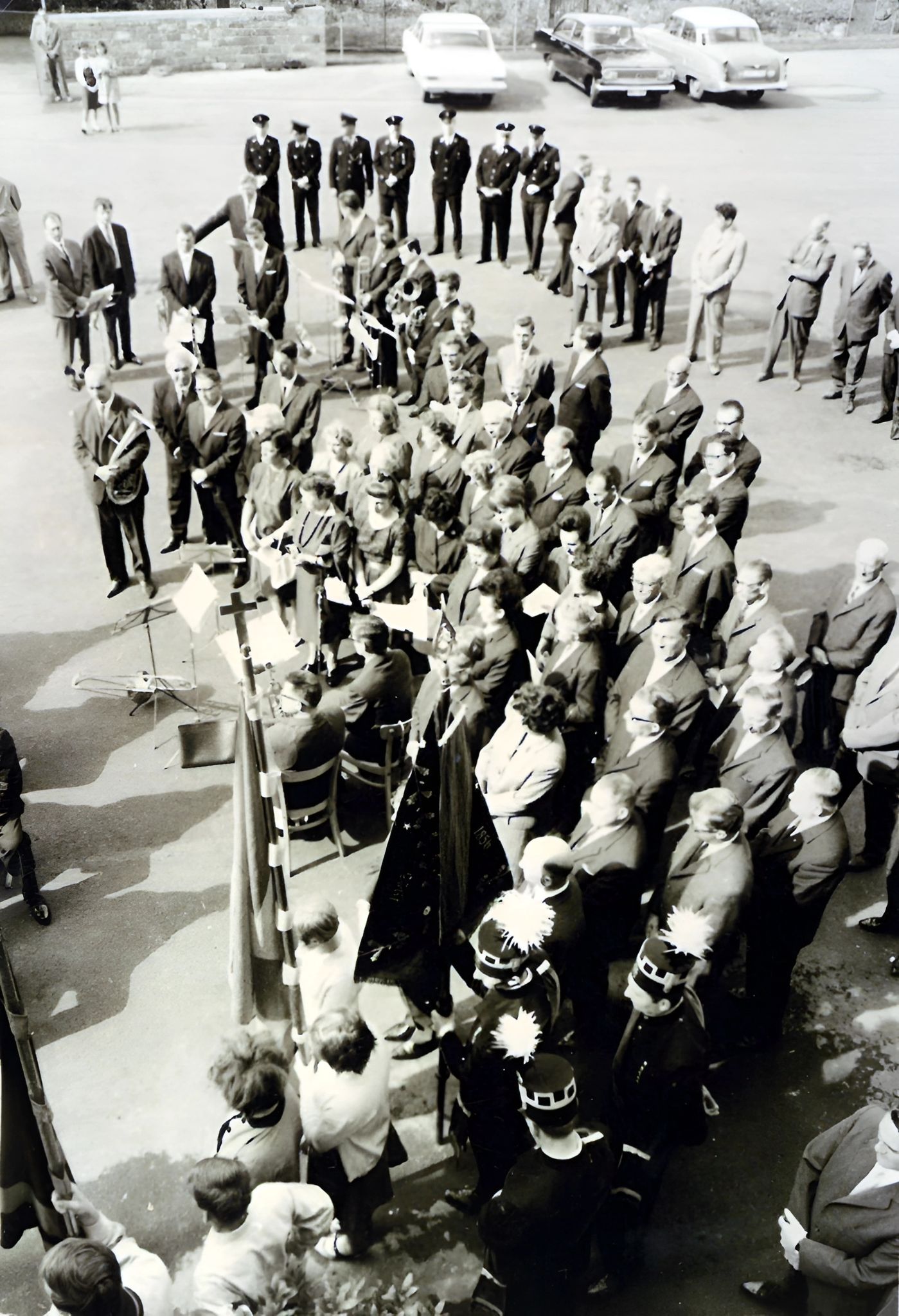 Einweihung des Erweiterungsbaus der Volksschule 1966