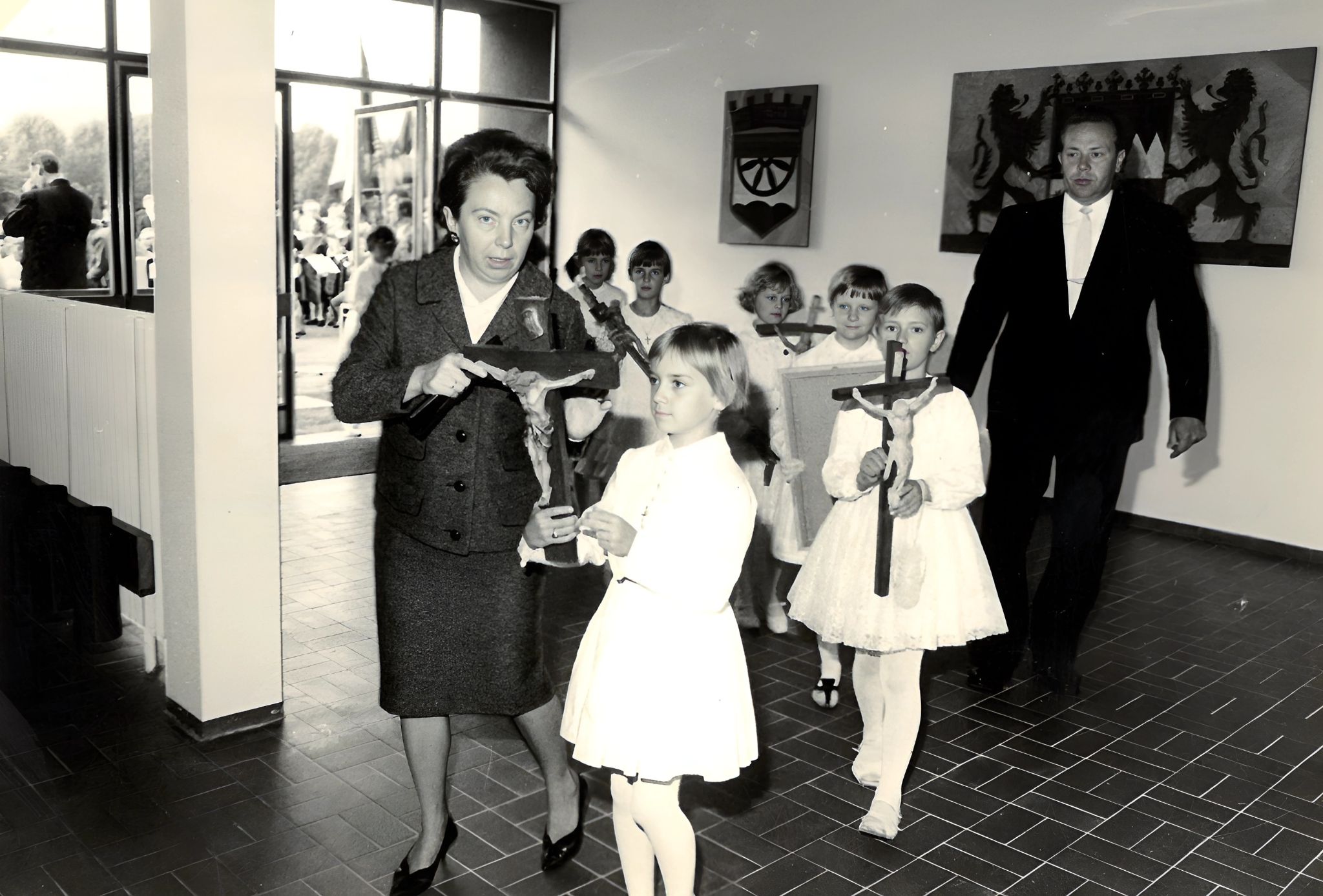 Einweihung des Erweiterungsbaus der Volksschule 1966