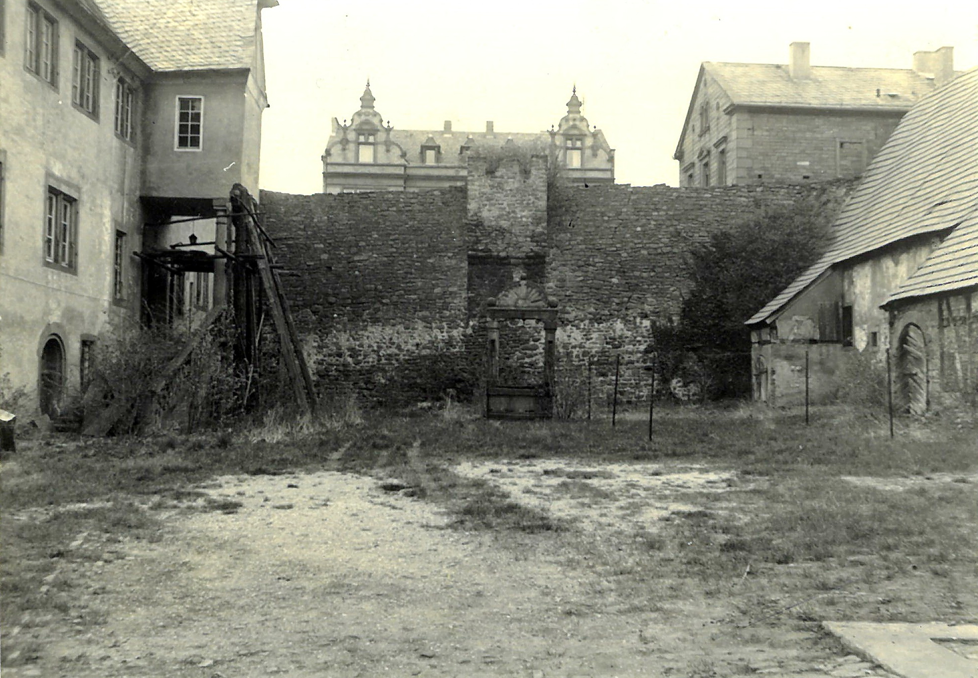 Der Innenhof um 1980