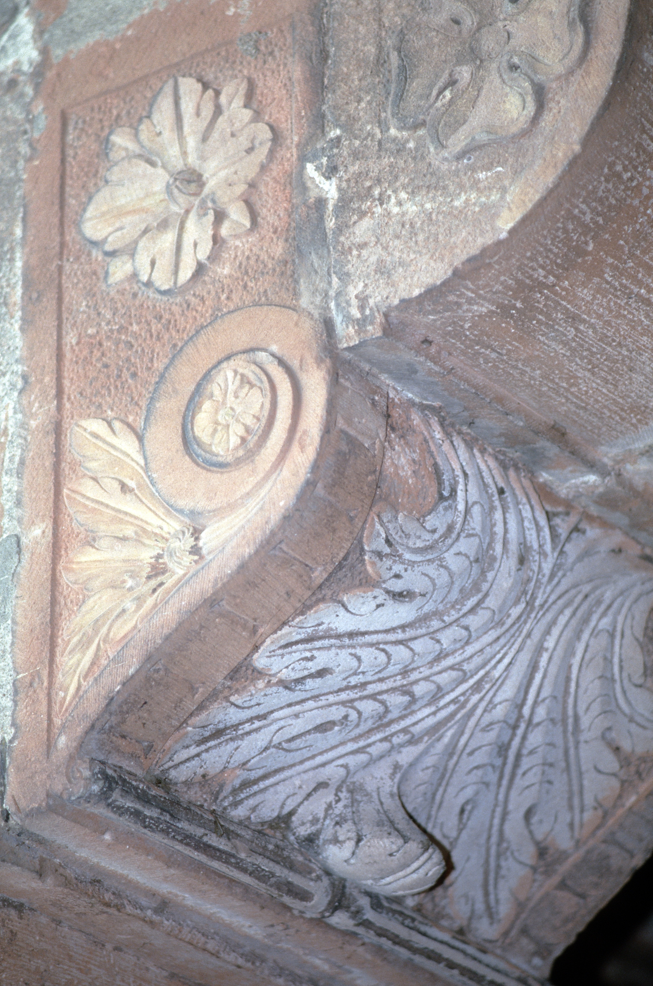 Detailansicht Kapitell im Durchgang des Torhauses um 1995