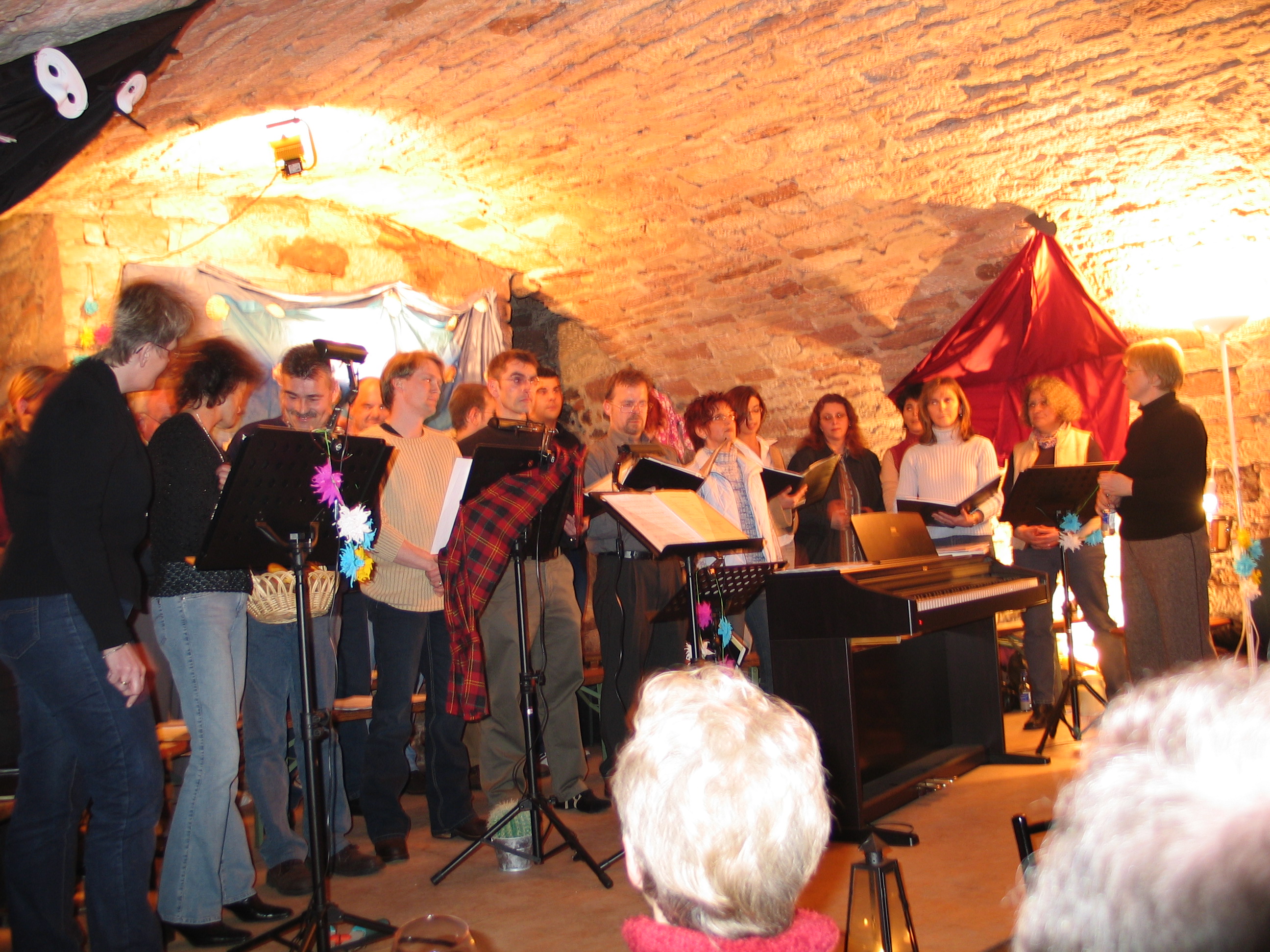 Der Chor "Da Capo" beim "Blue Friday" 2004