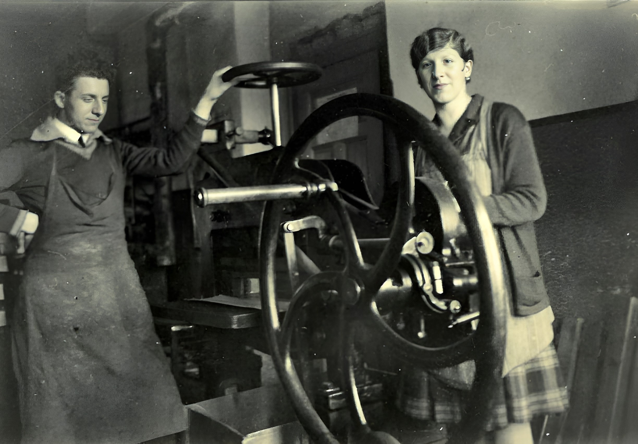 In der Druckerei Heinrich Bingemer