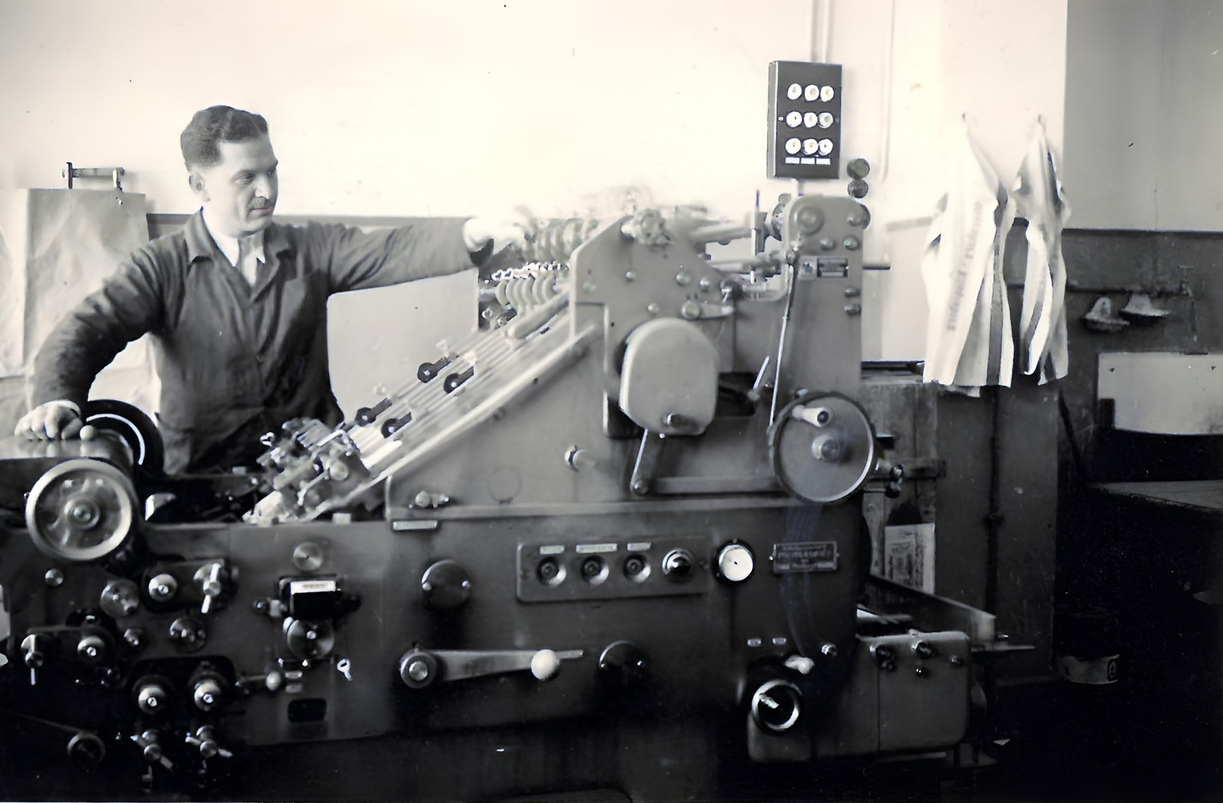 In der Druckerei Heinrich Bingemer