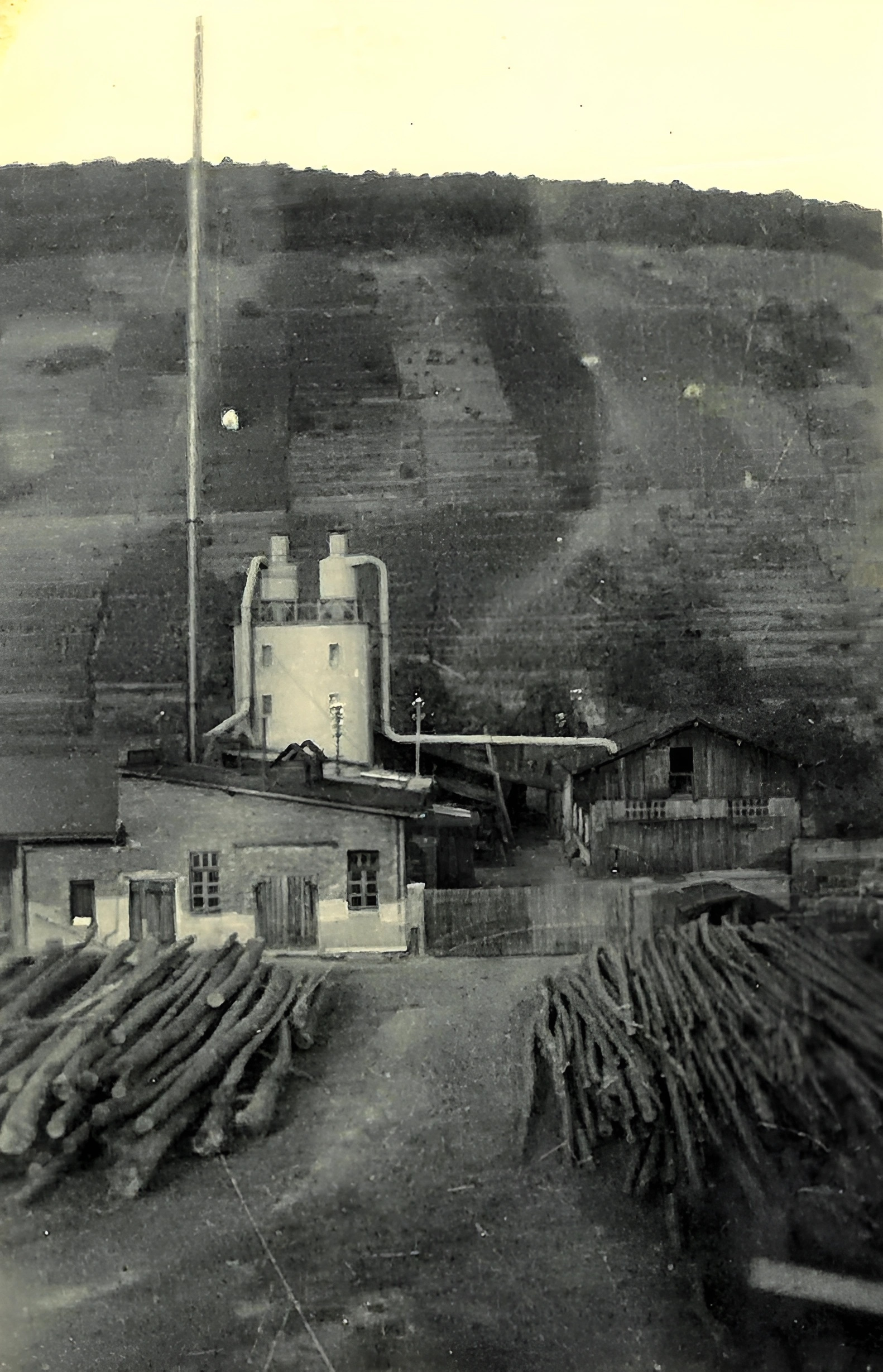 Das Sägewerk Ühlein im Mai 1947
