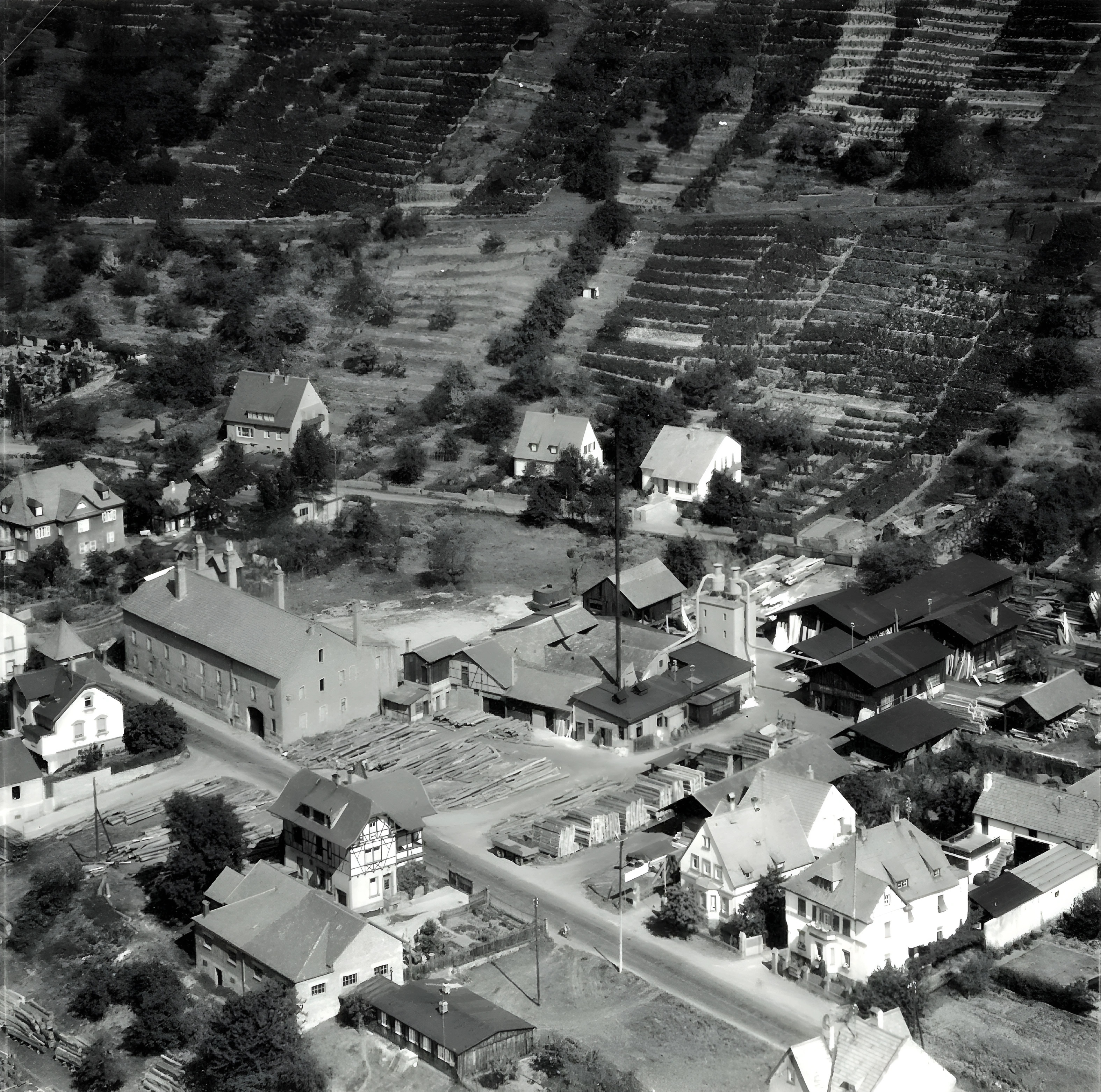 Luftaufnahme Sägewerk Ühlein