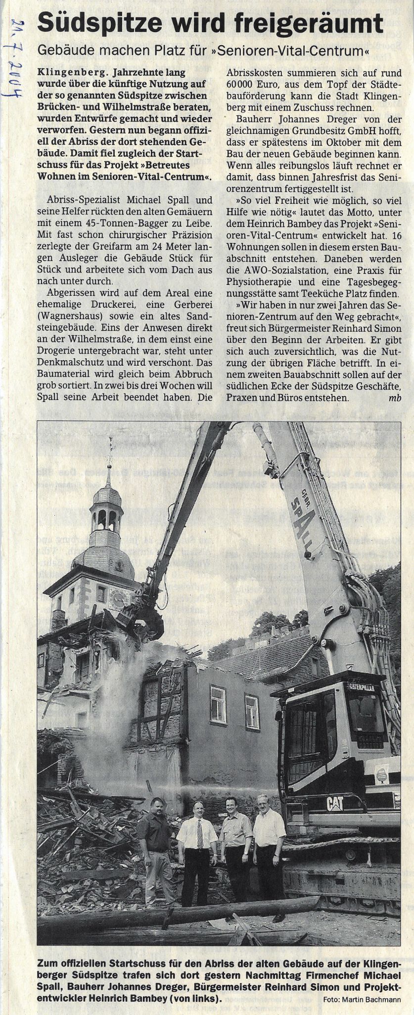 Die Südspitze wird freigeräumt