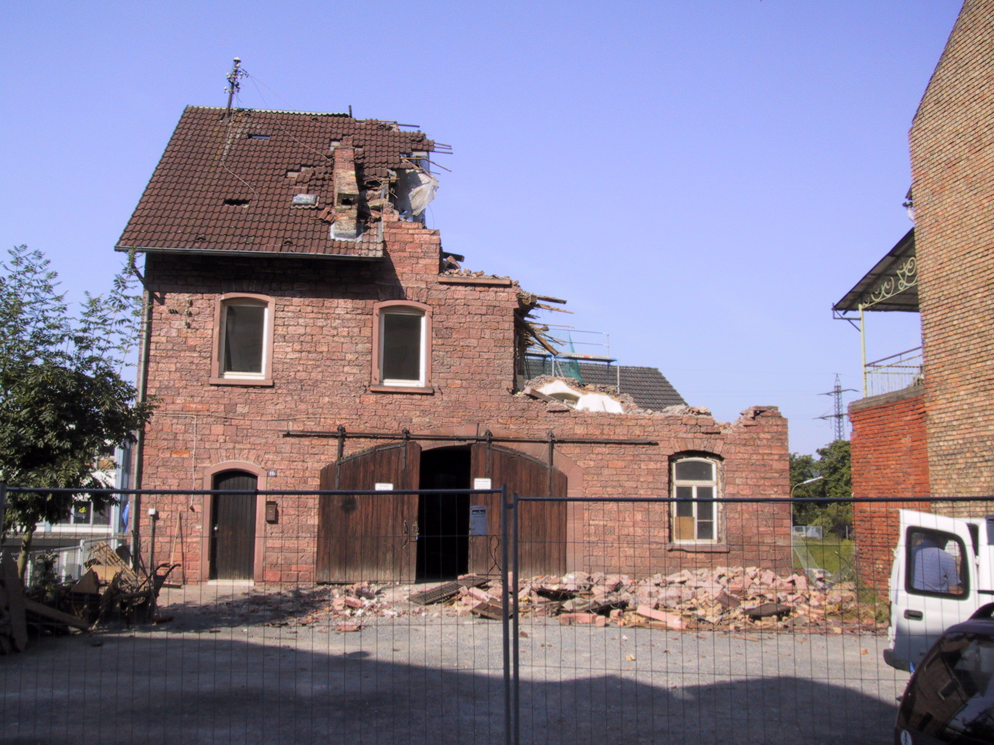 Abriss der Wilhelmstraße 10