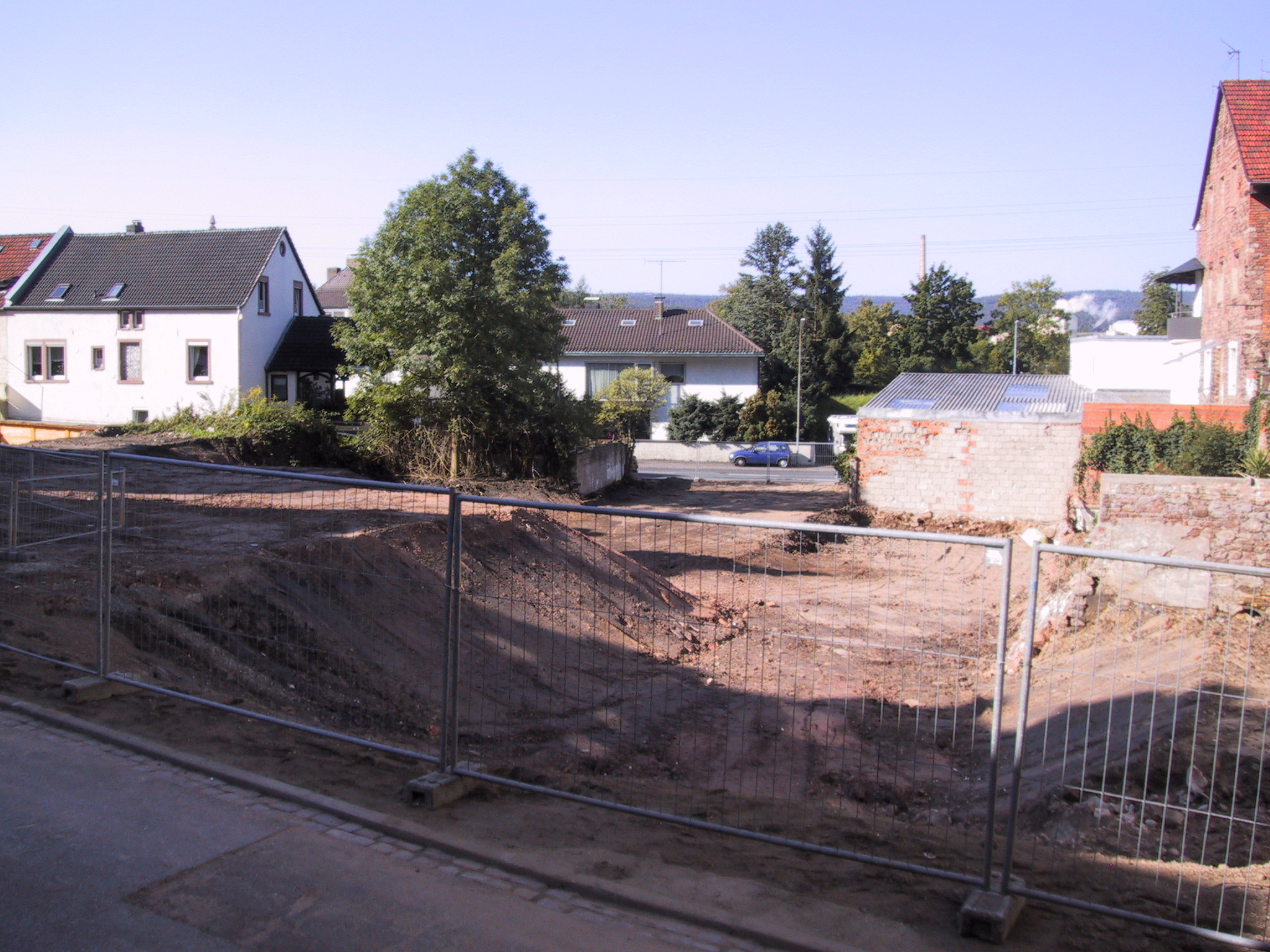 Die Baufläche ist freigeräumt