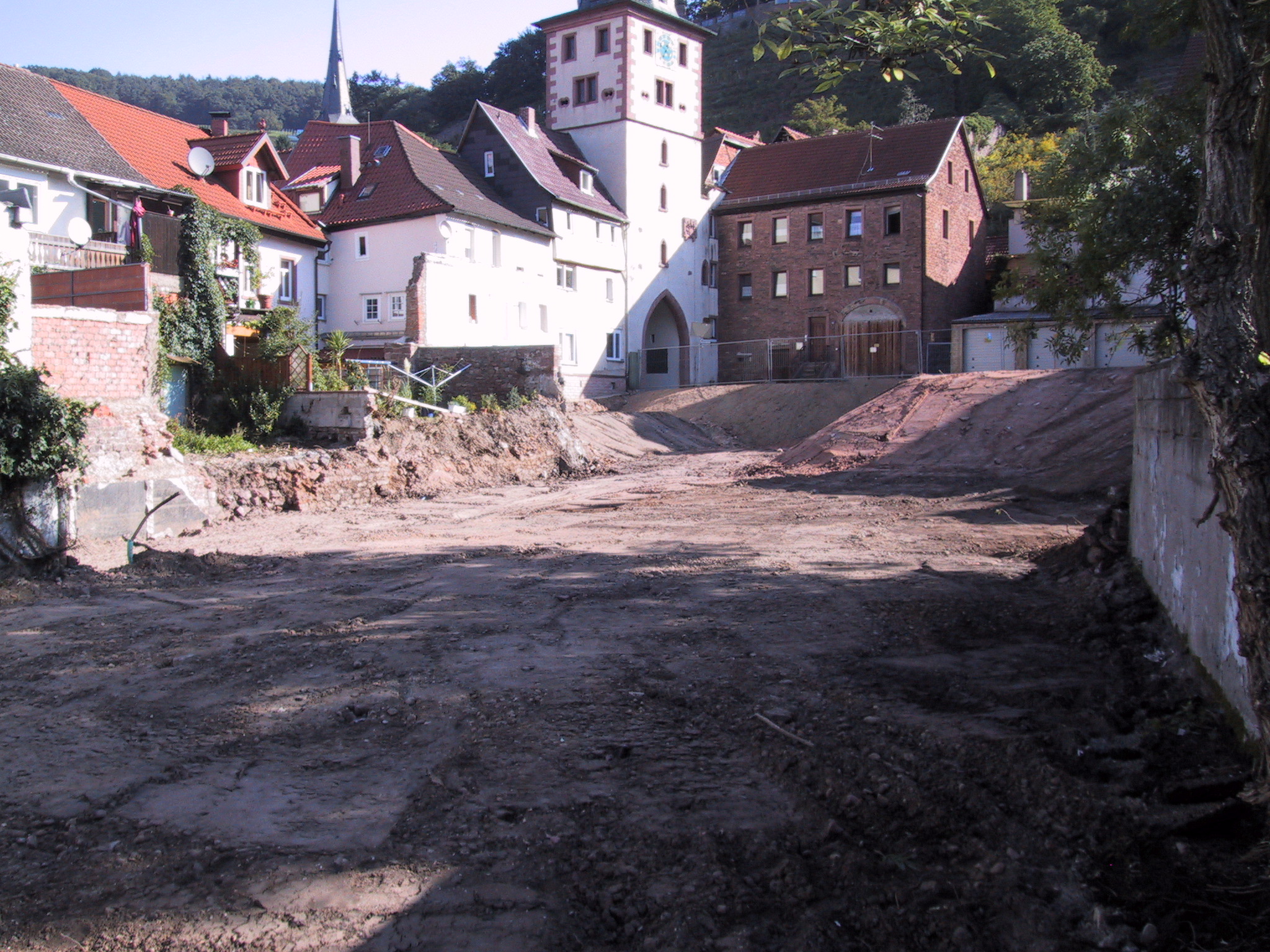 Die Baufläche ist freigeräumt