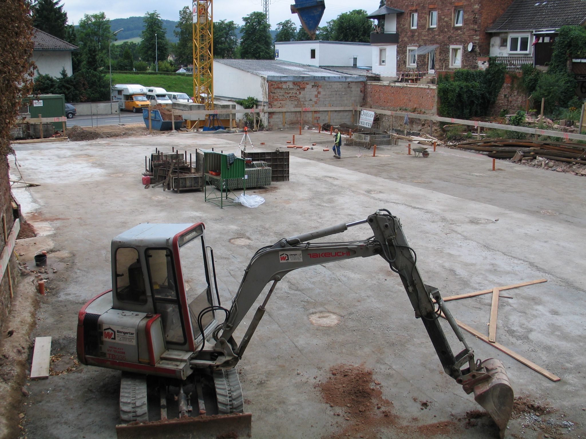 Vorbereitung der Bodenplatte