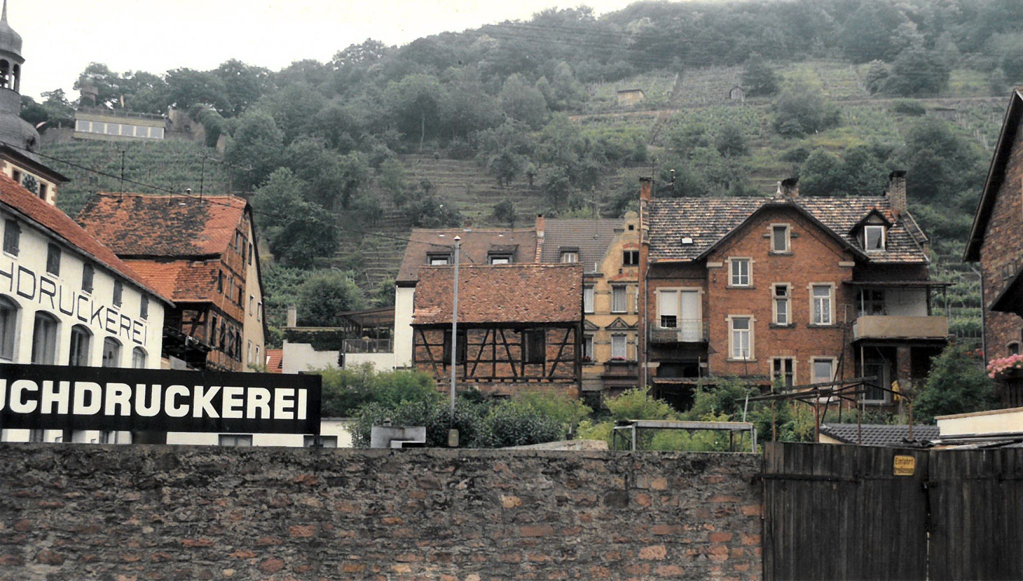Blick von der Brückenstraße nach Osten