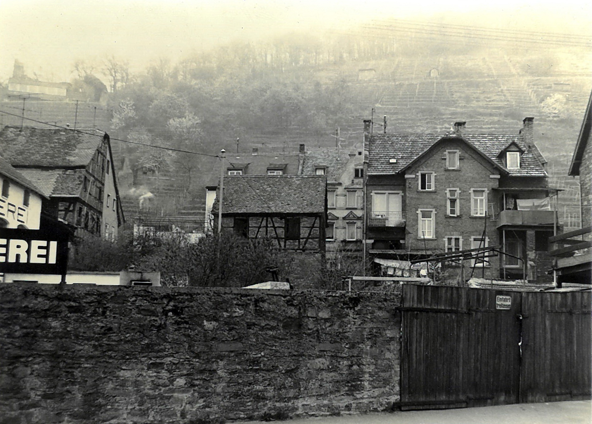 Blick von der Brückenstraße nach Osten