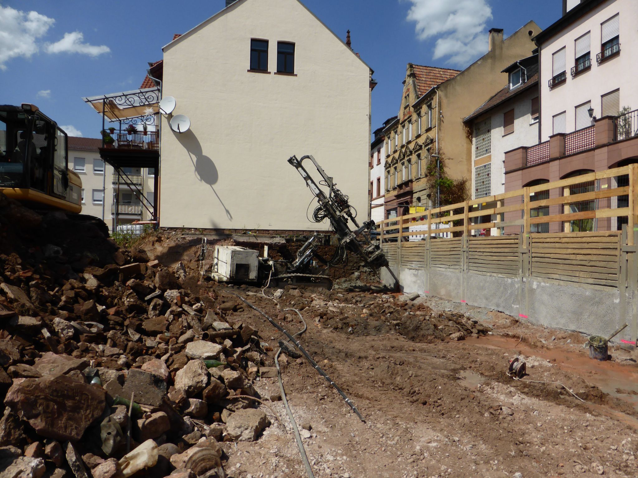Vorbereitung der Bauarbeiten