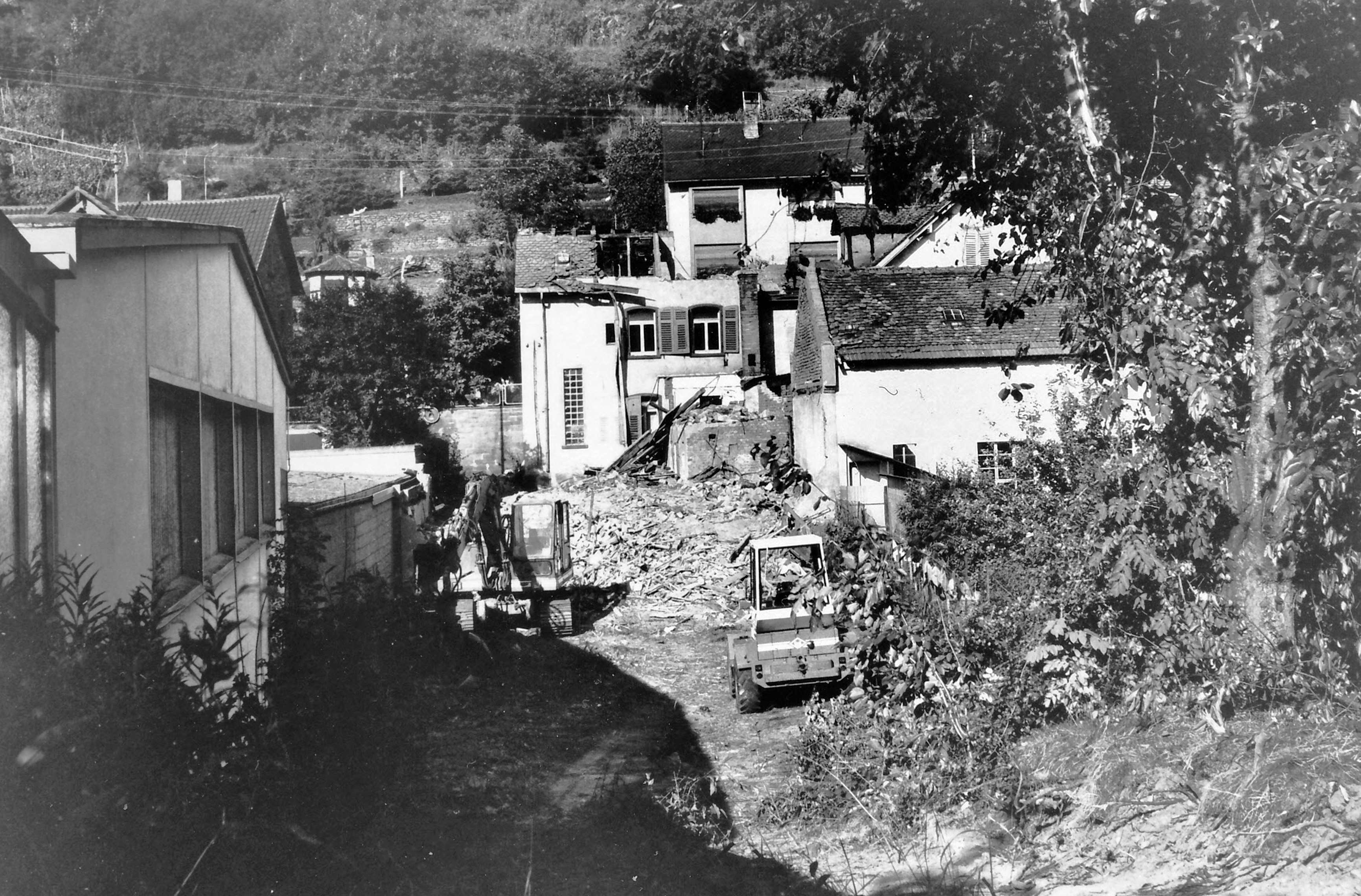 Abriss des Anwesen Wilhelmstraße 16 (Schreinerei Krug)