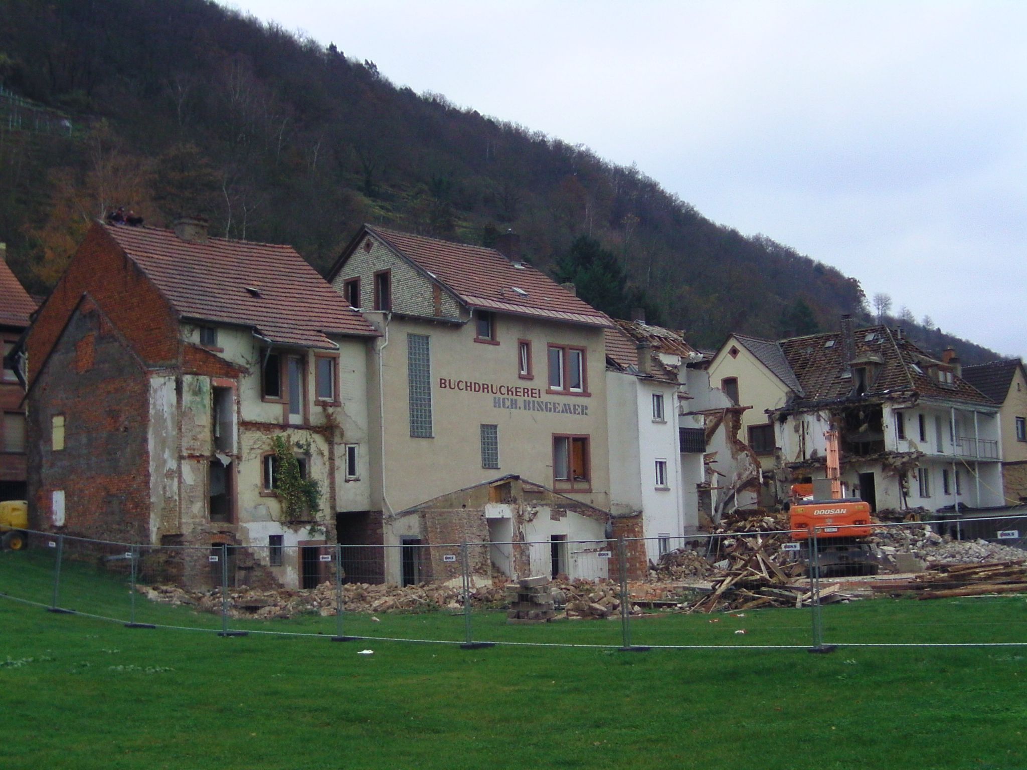 Beginn der Abrissarbeiten