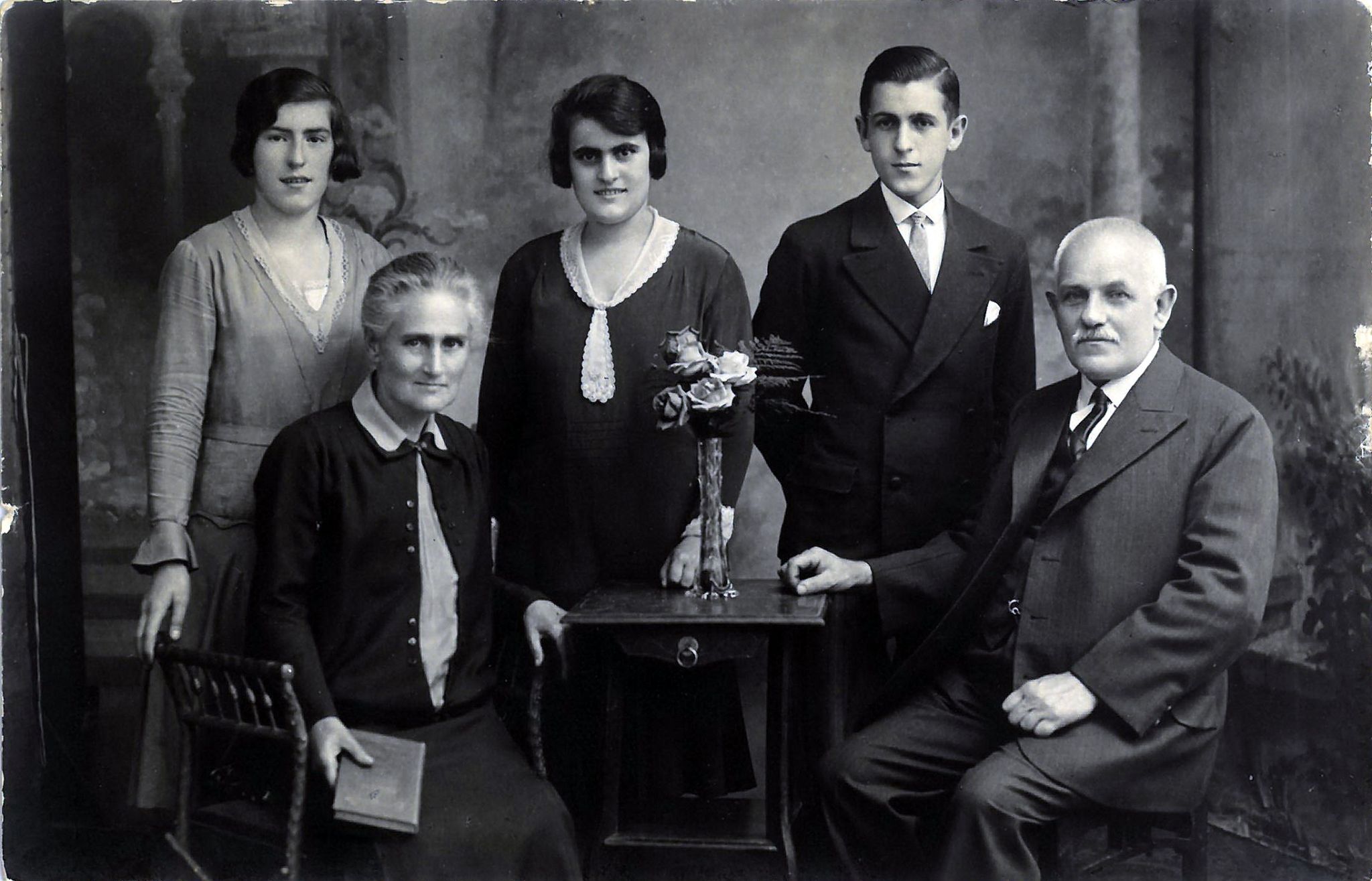 Gruppenbild Familie Klingenberger um 1936