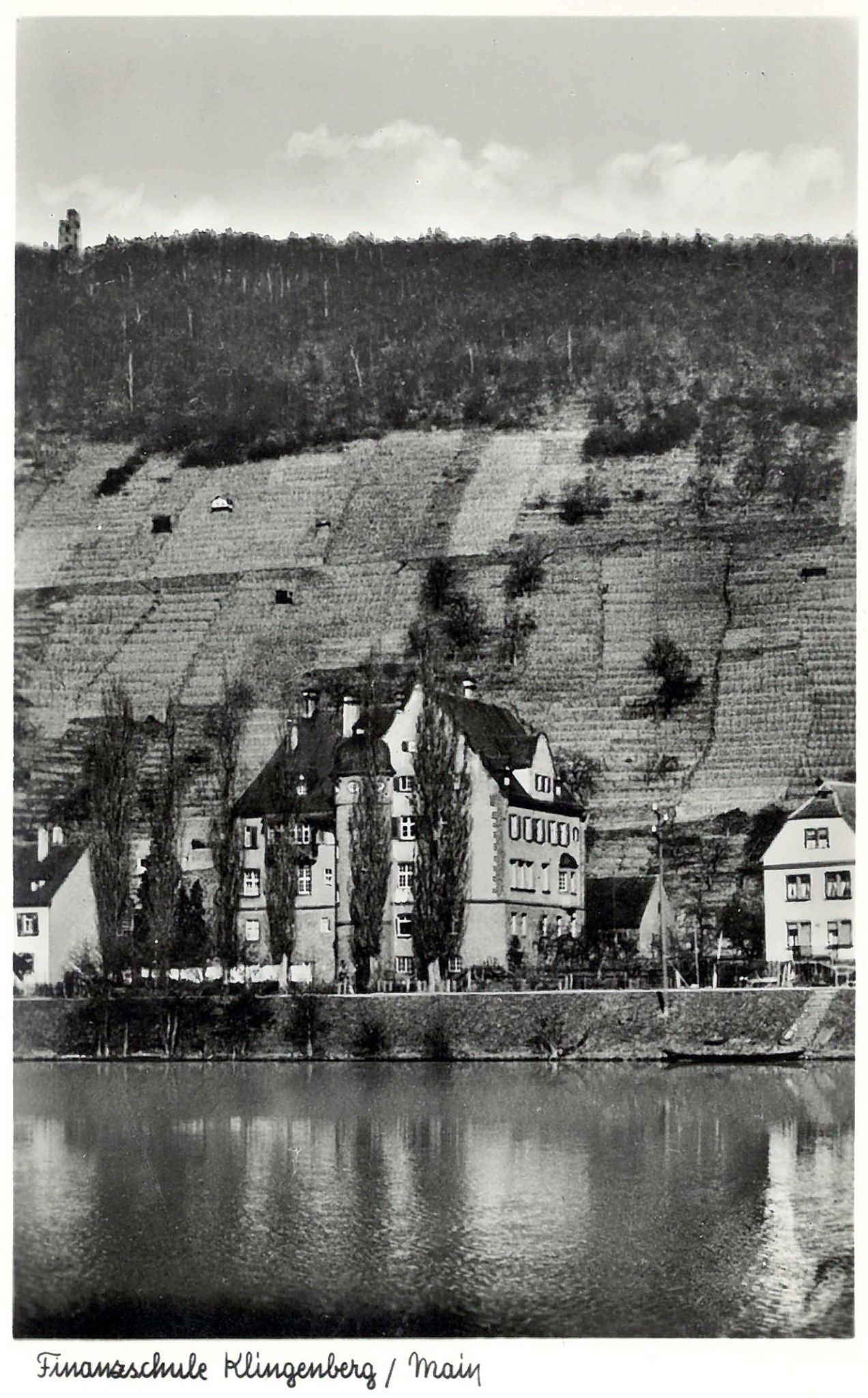 Ansichtskarte Finanzschule, 1952