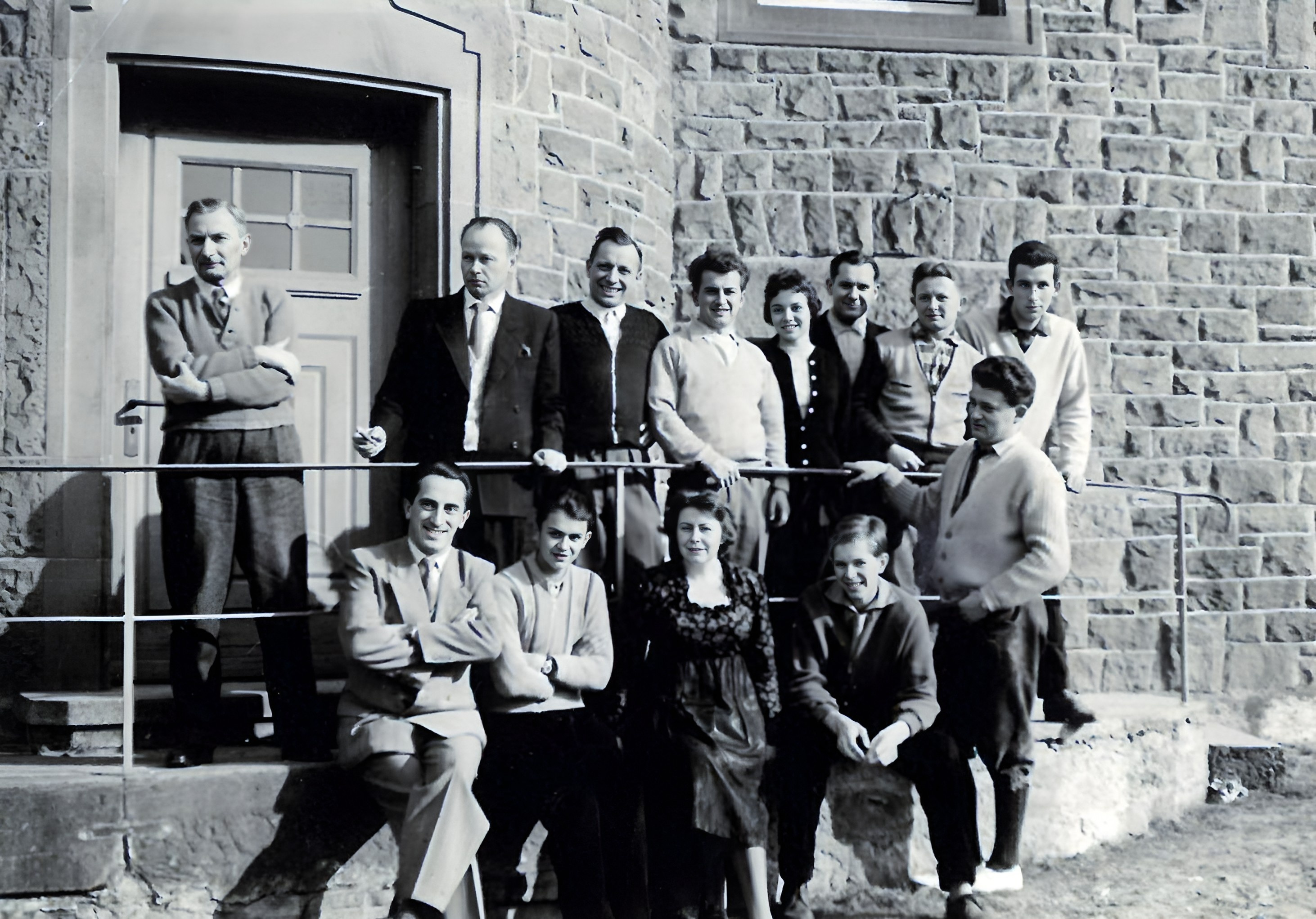 Die Belegschaft des Vermessungsamtes Klingenberg im Jahr 1961