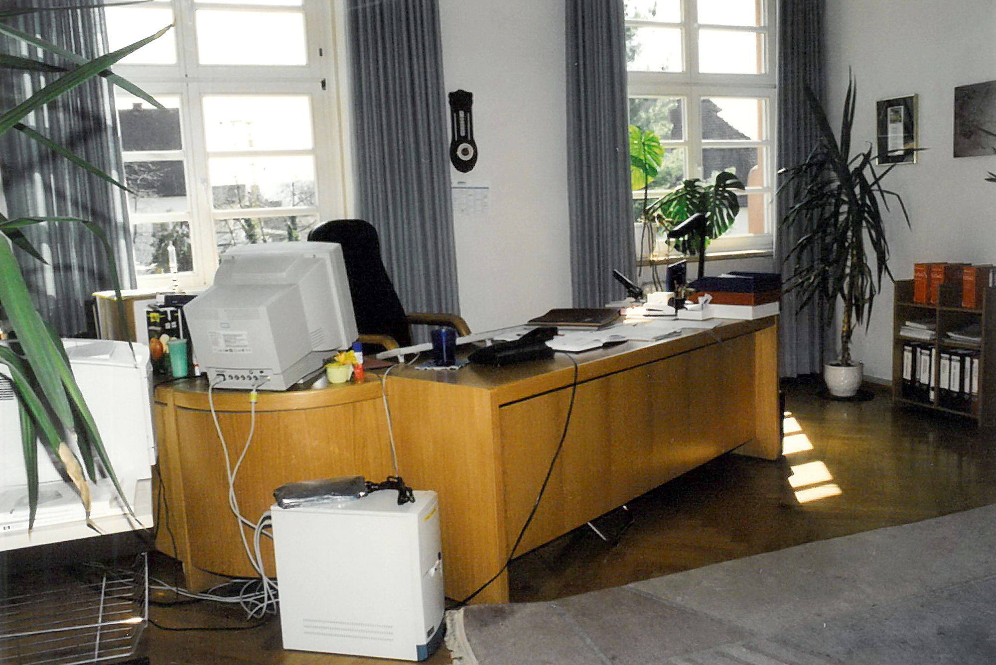 Blick in die Büroräume des Vermessungsamtes im Jahr 2003