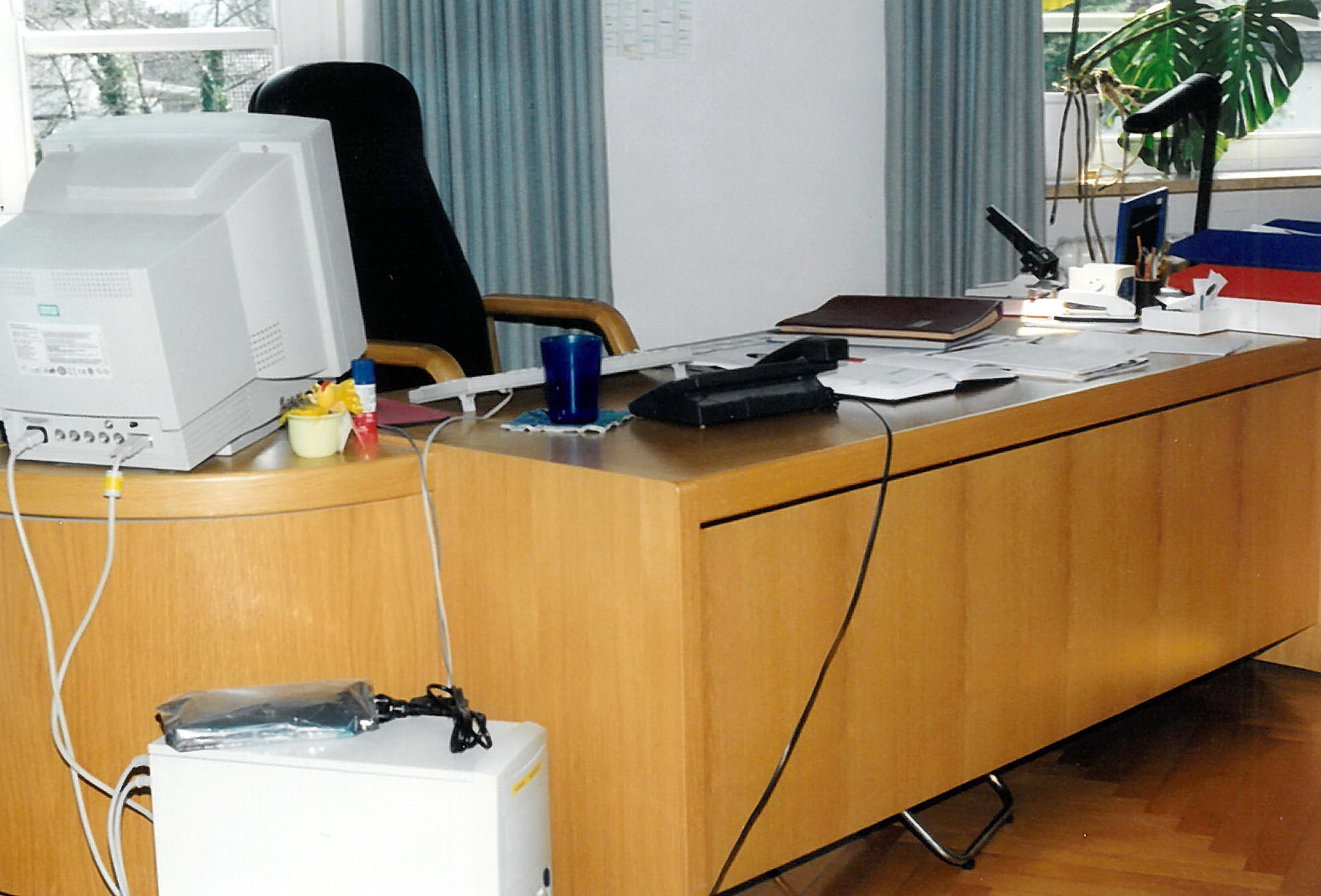 Blick in die Büroräume des Vermessungsamtes im Jahr 2003