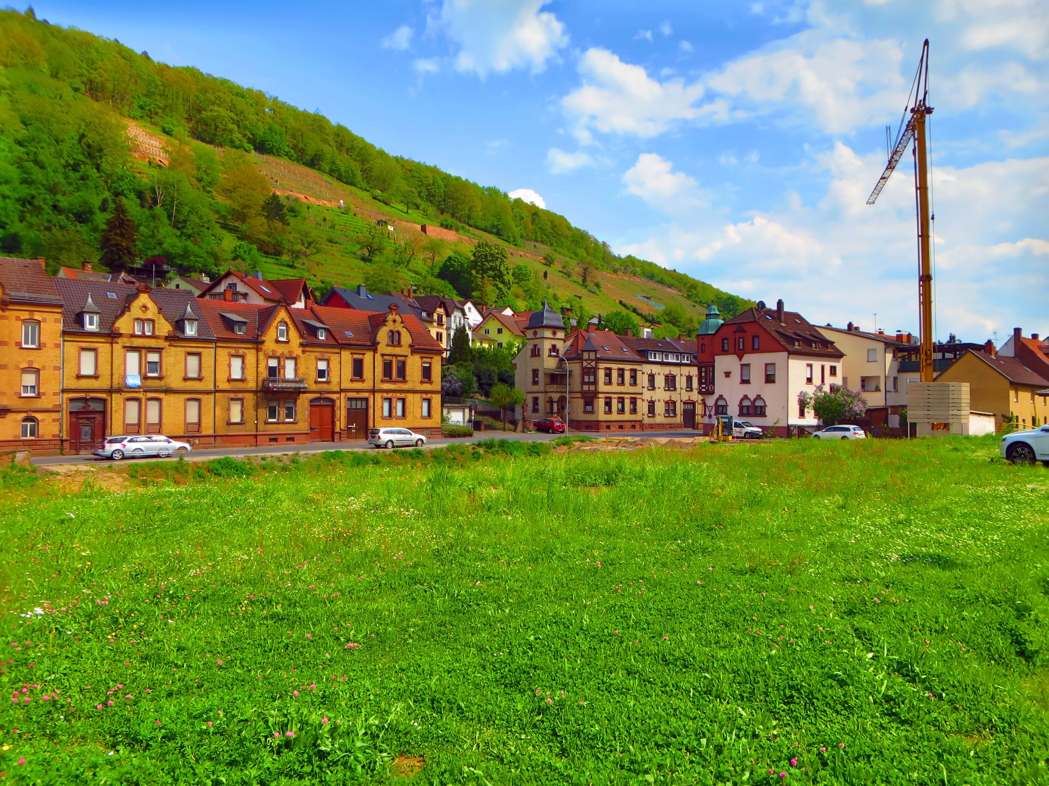 Freie Fläche vor Baubeginn