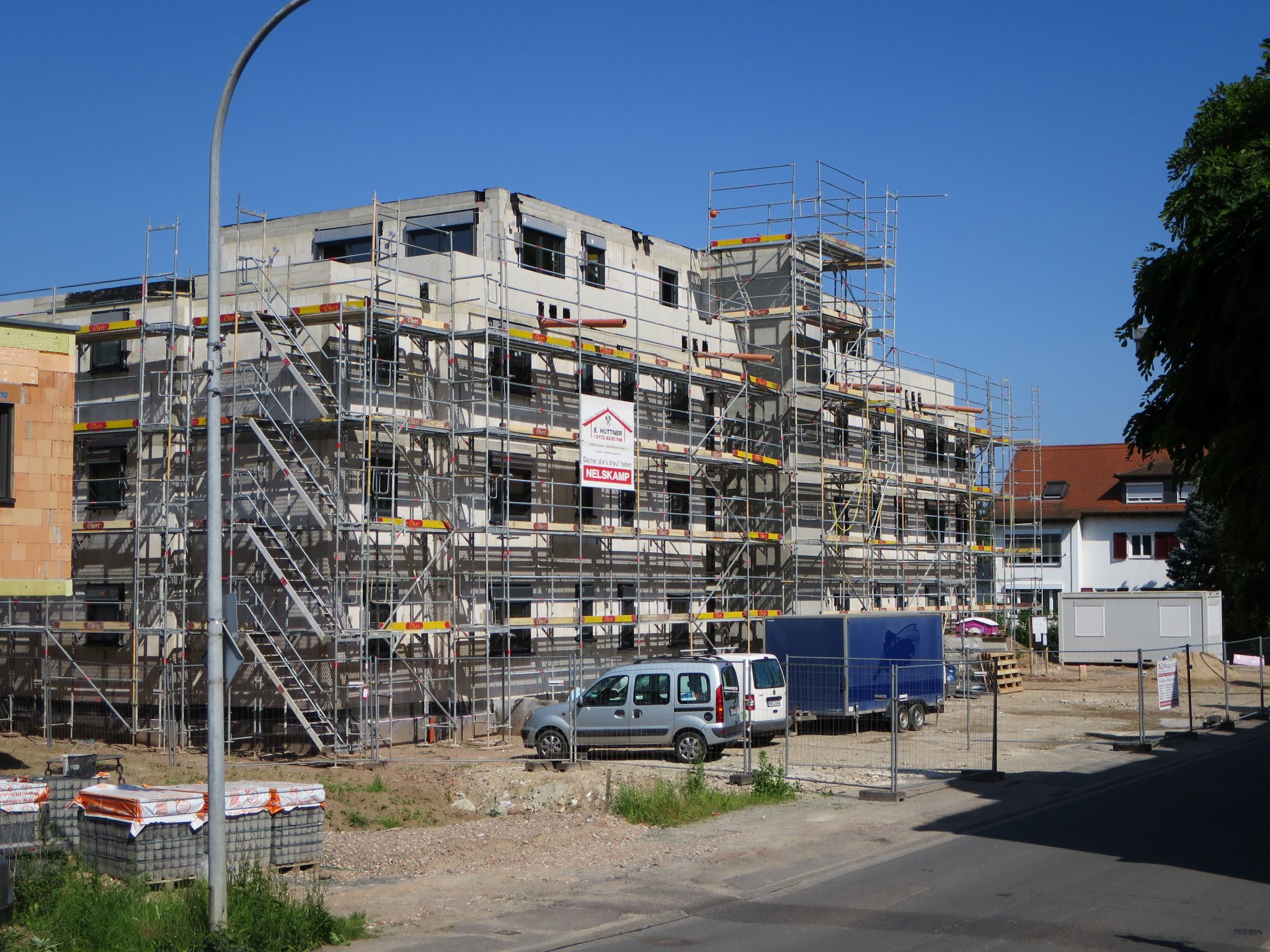 Baufortschritt am 07.06.2024 (Südostansicht)