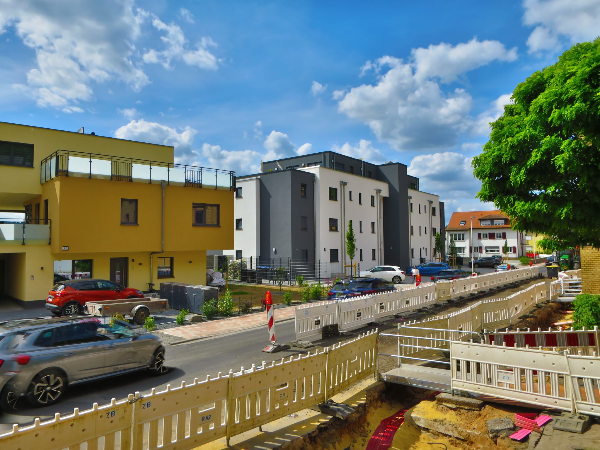 Das fertige Gebäude am 26.05.2025 (Südwestansicht)