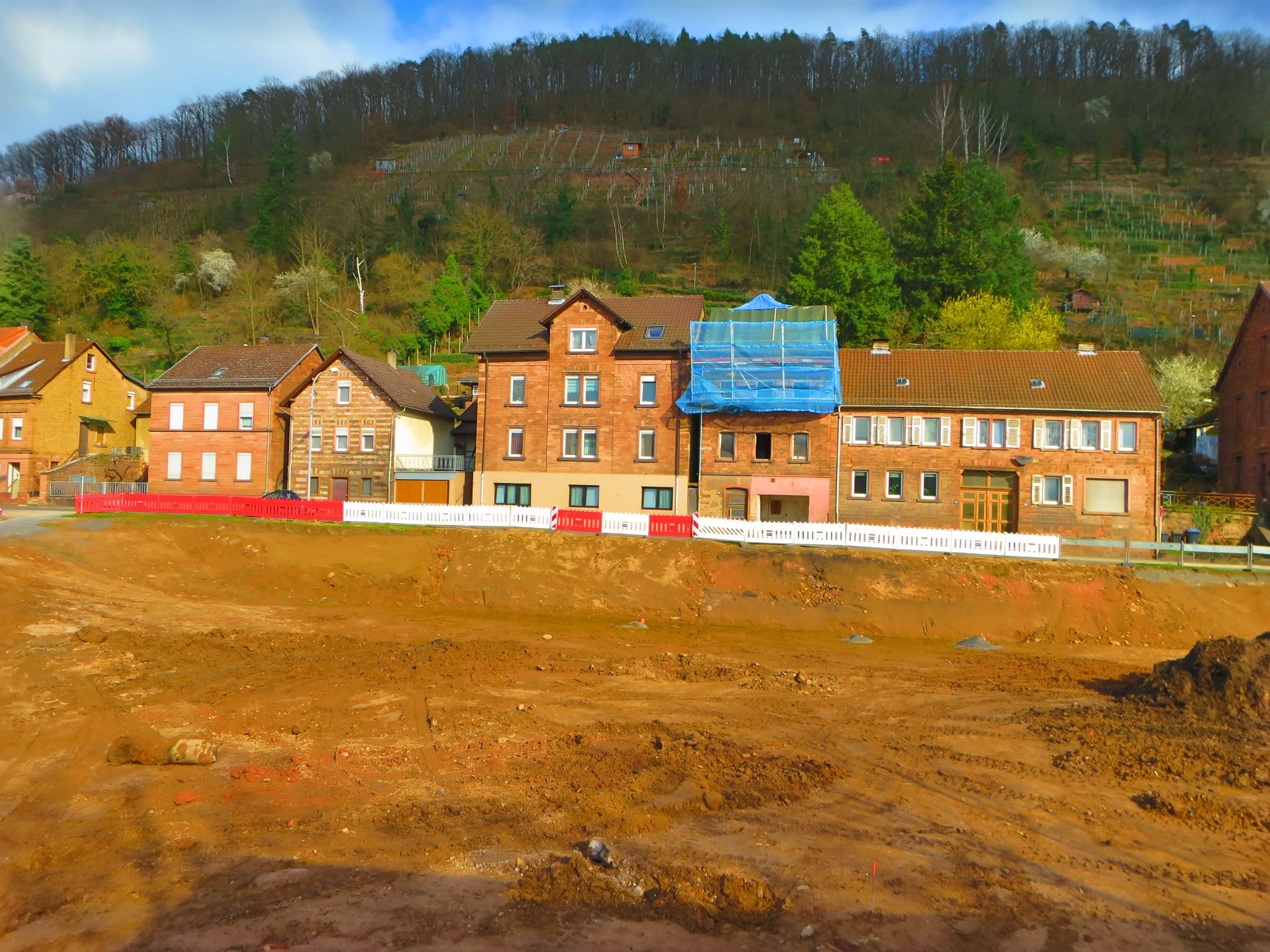 Das Rathausumfeld vor der Neubebauung