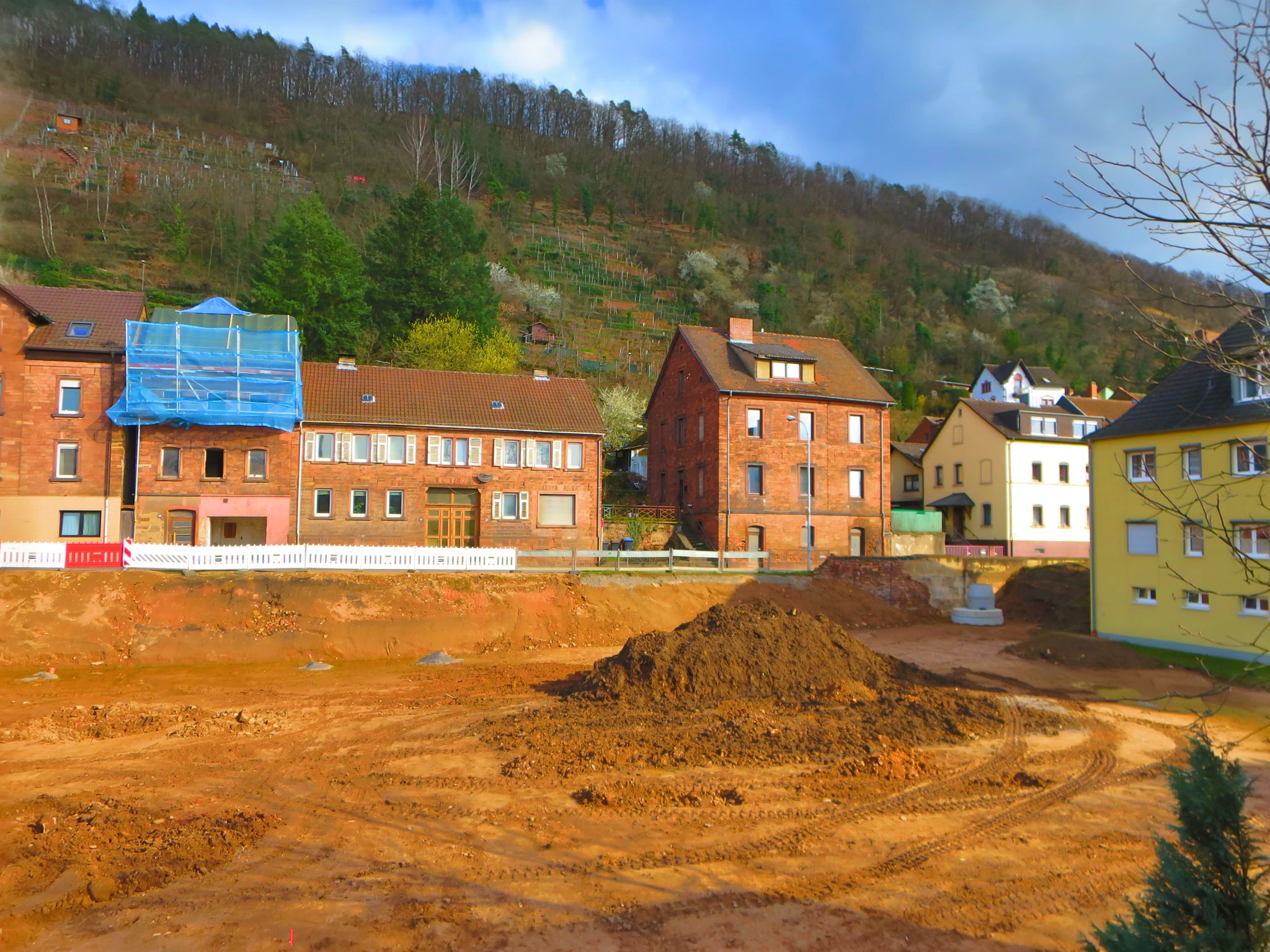 Das Rathausumfeld vor der Neubebauung