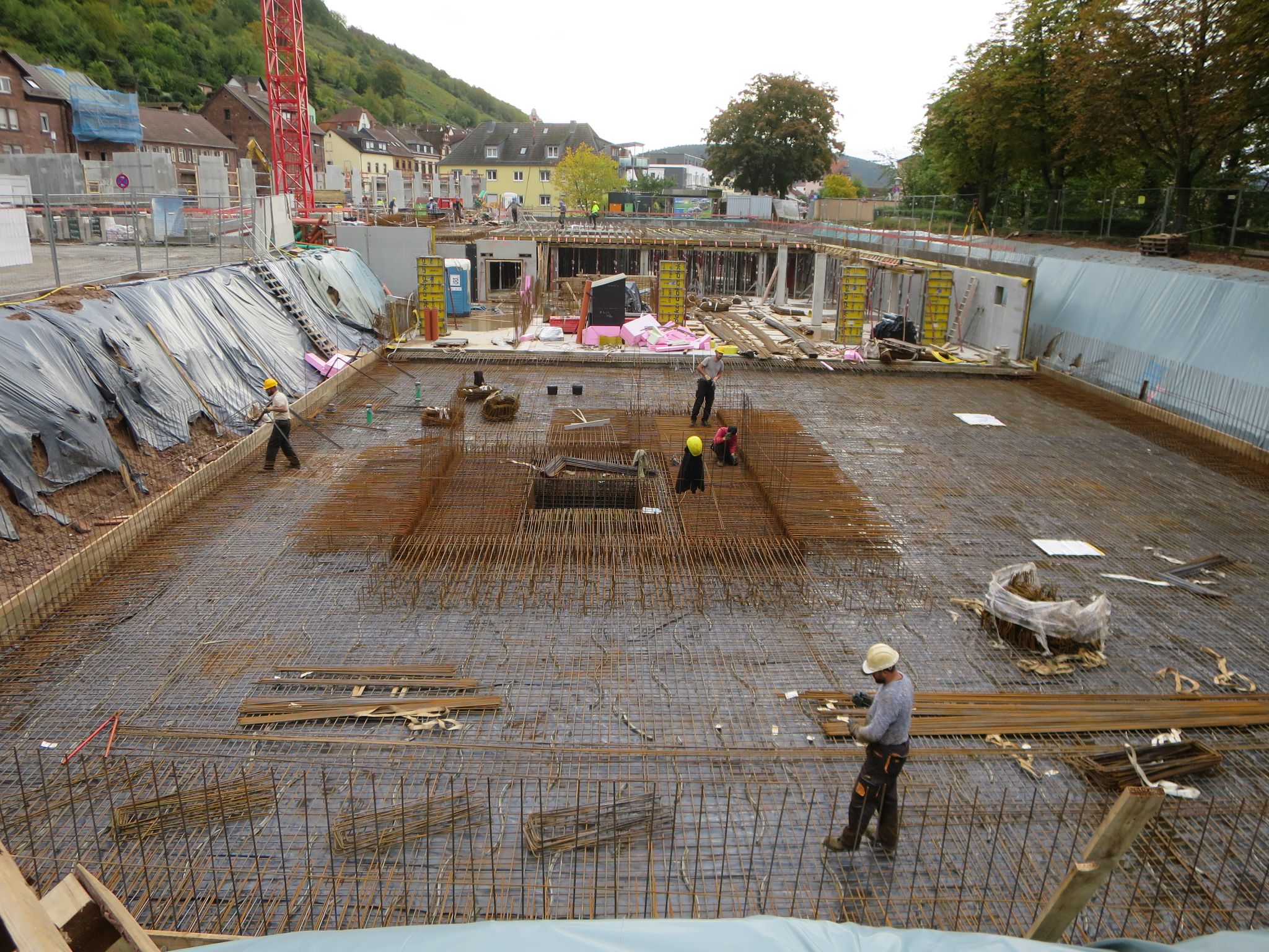 Baufortschritt an den drei Gebäuden Wilhelmstraße 14 - 18