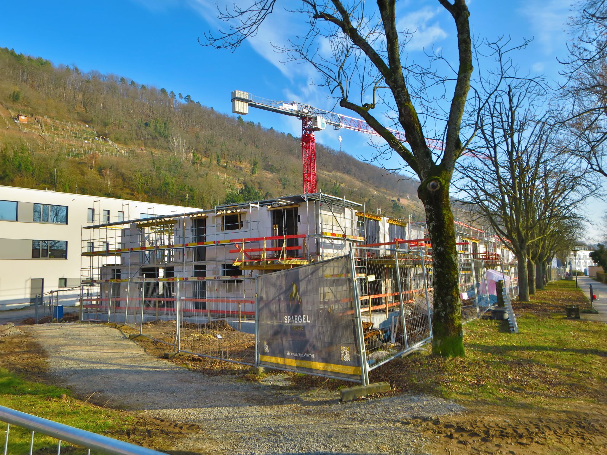 Blick auf die neuen Gebäude Wilhelmstraße 14 - 18