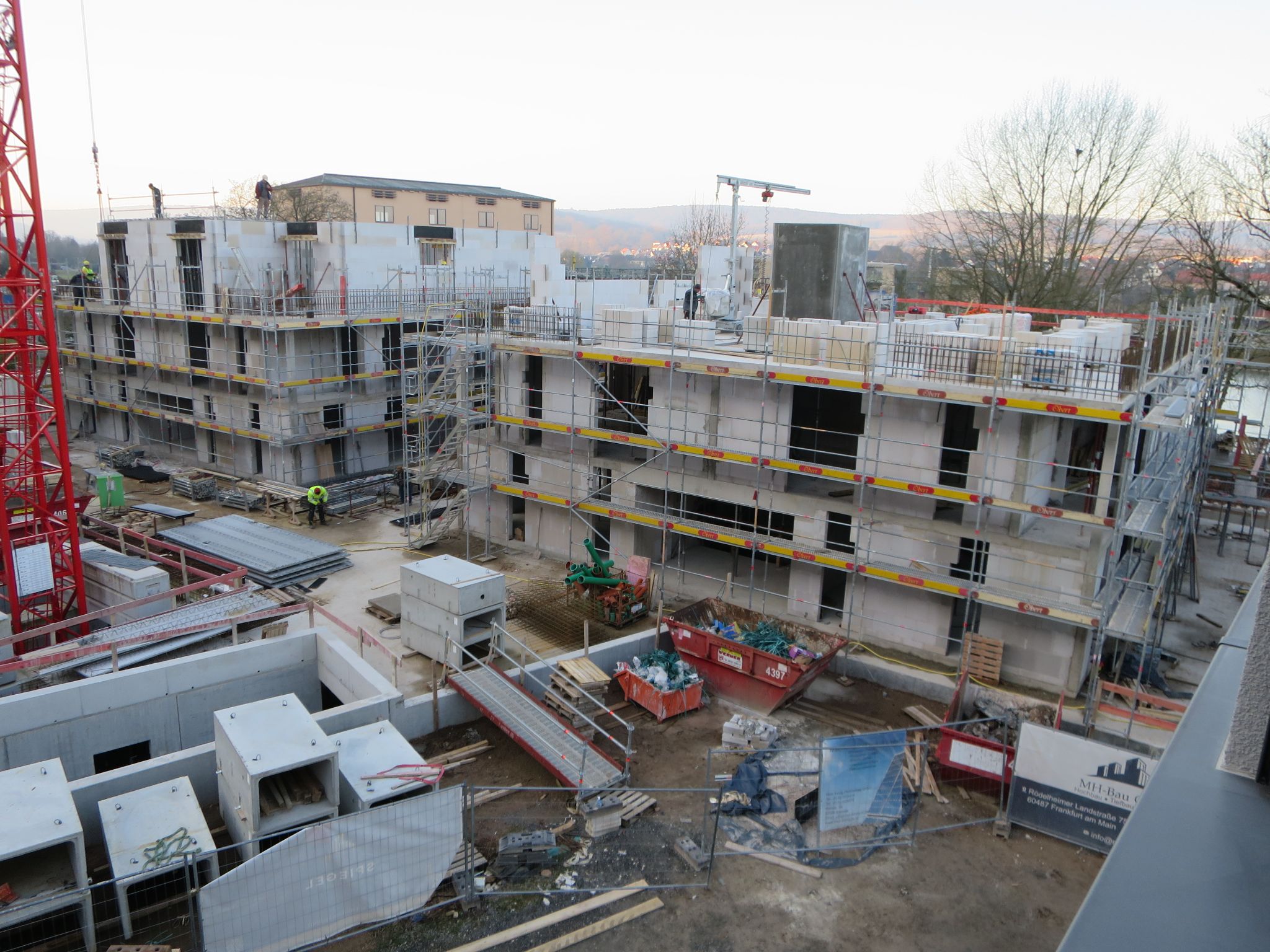 Die Baustelle im März 2025