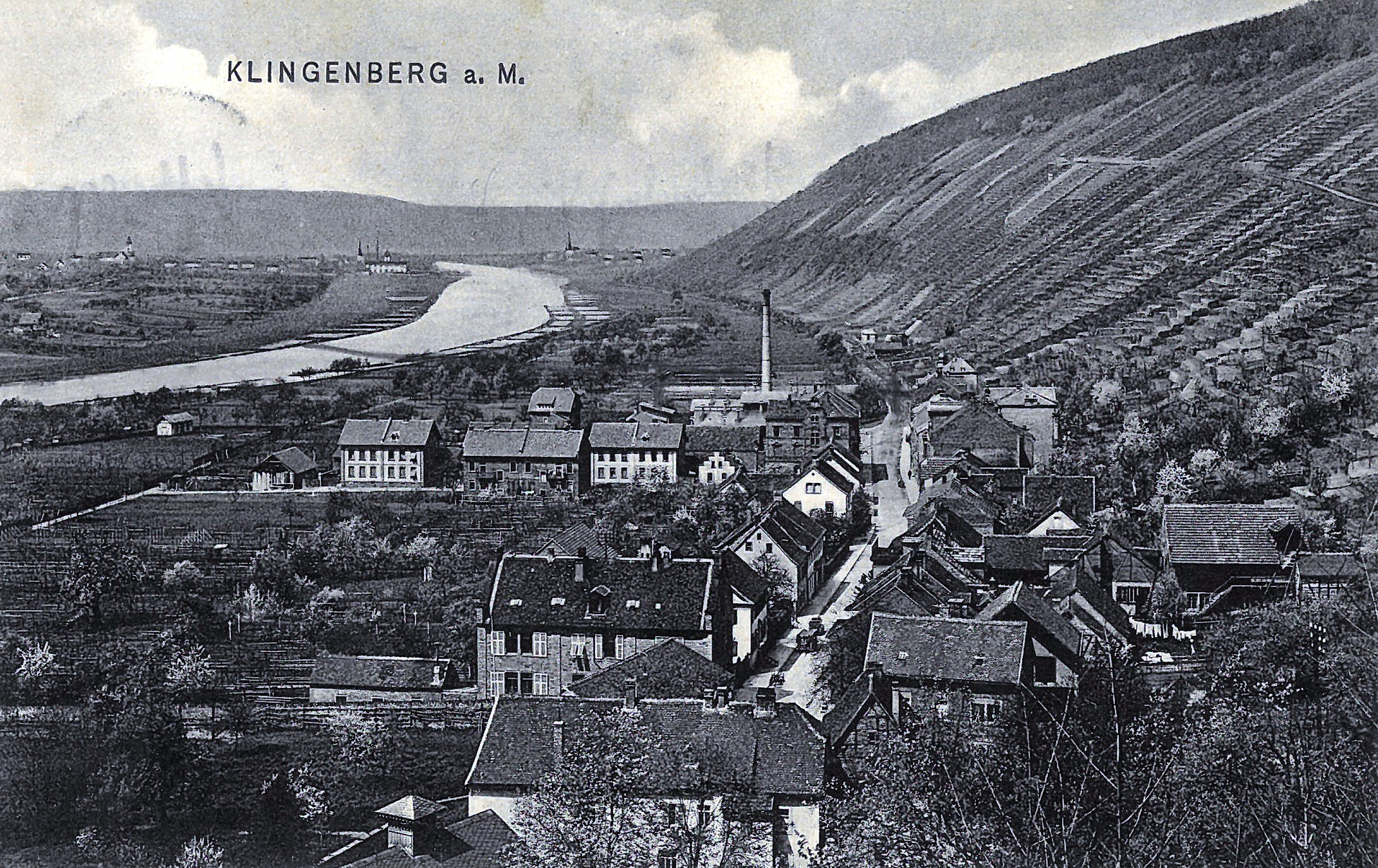 Blick von der Burg in Richtung Ludwigstraße um 1911