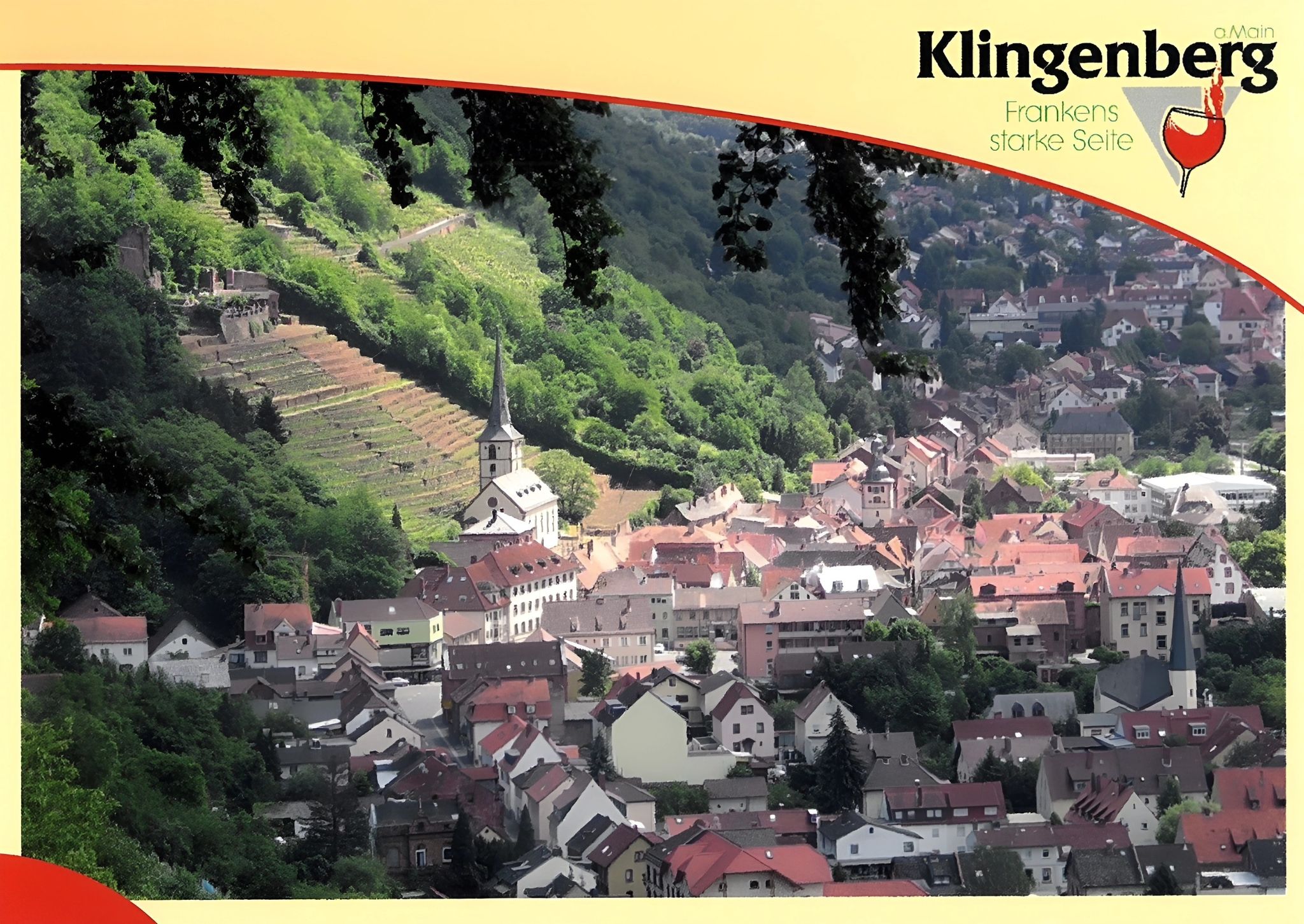 Ansichtskarte Blick vom Hohberg